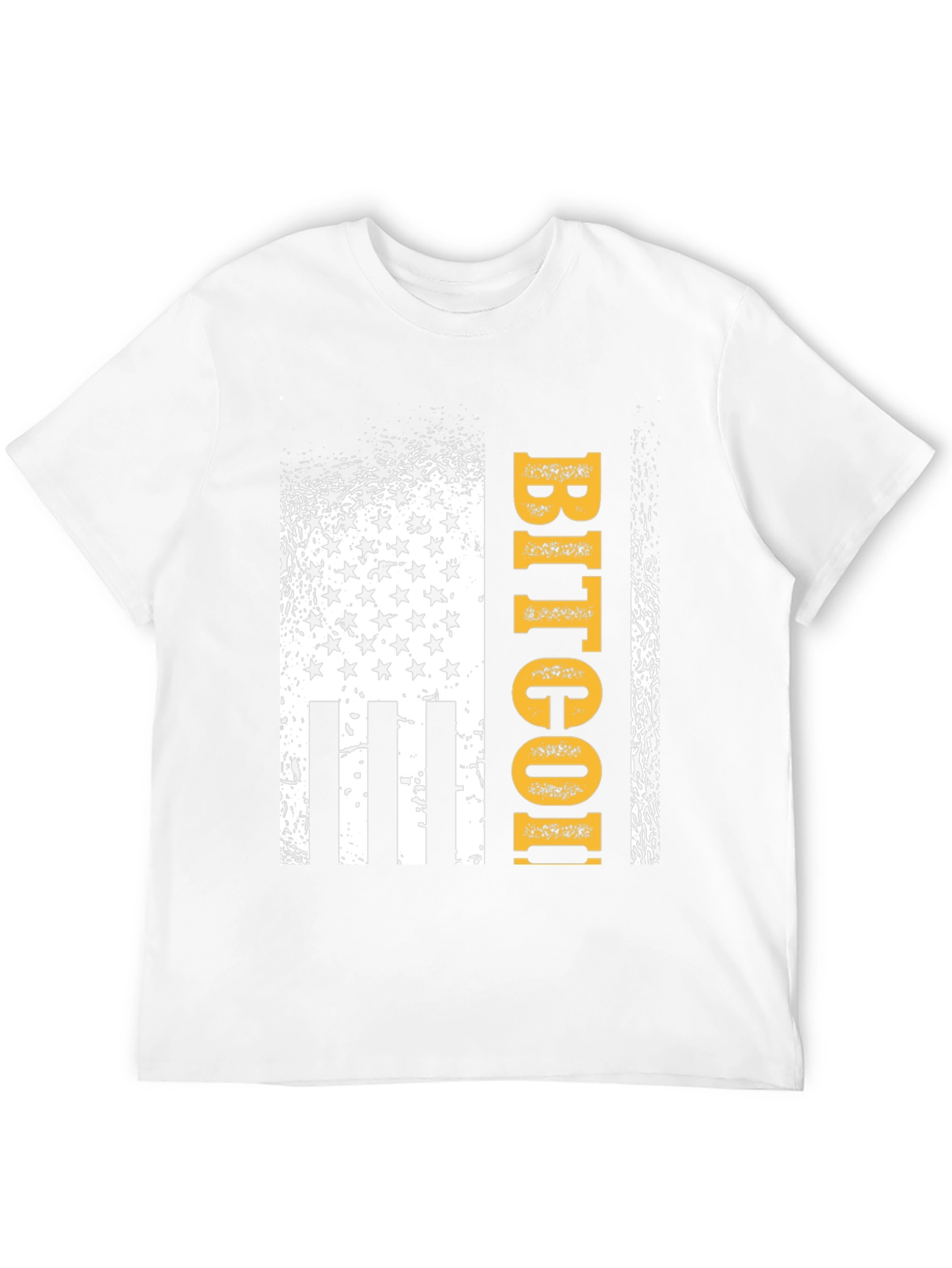 Bitcoin USA Flag Graphic Tee - Black