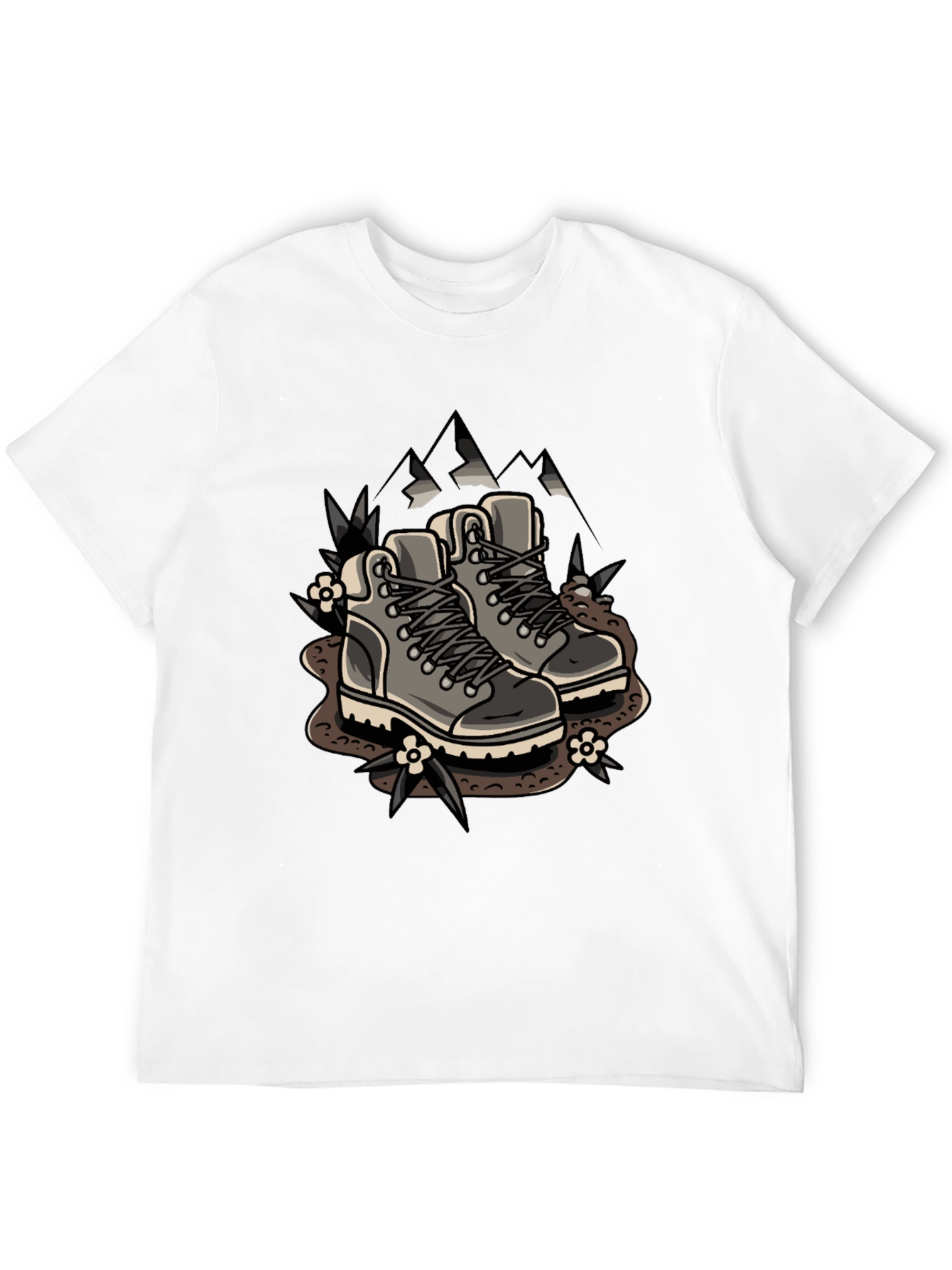 Hiking Boots Graphic Tee - Adventure Ready Shirt