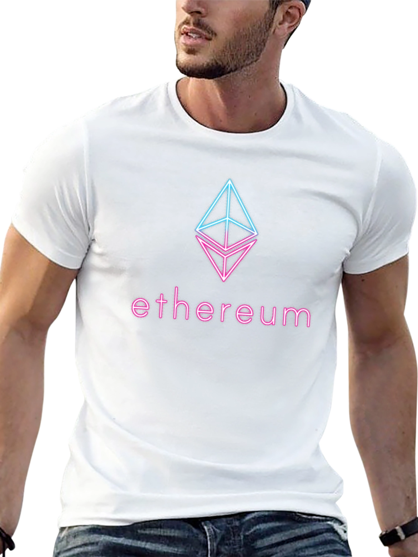 Ethereum Logo Black T-Shirt - Crypto Fashion