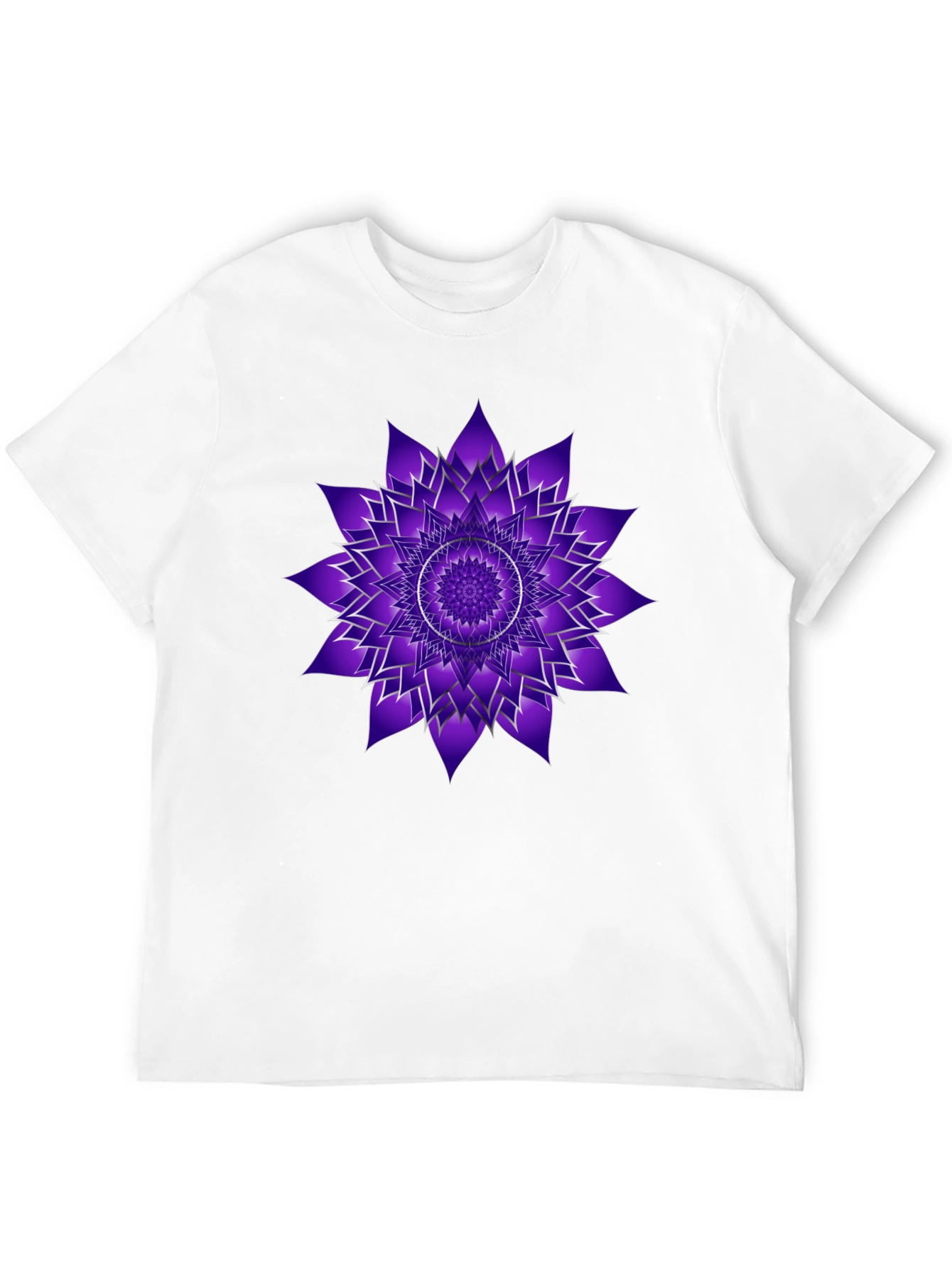 Crown Chakra Black T-Shirt - Spiritual Design