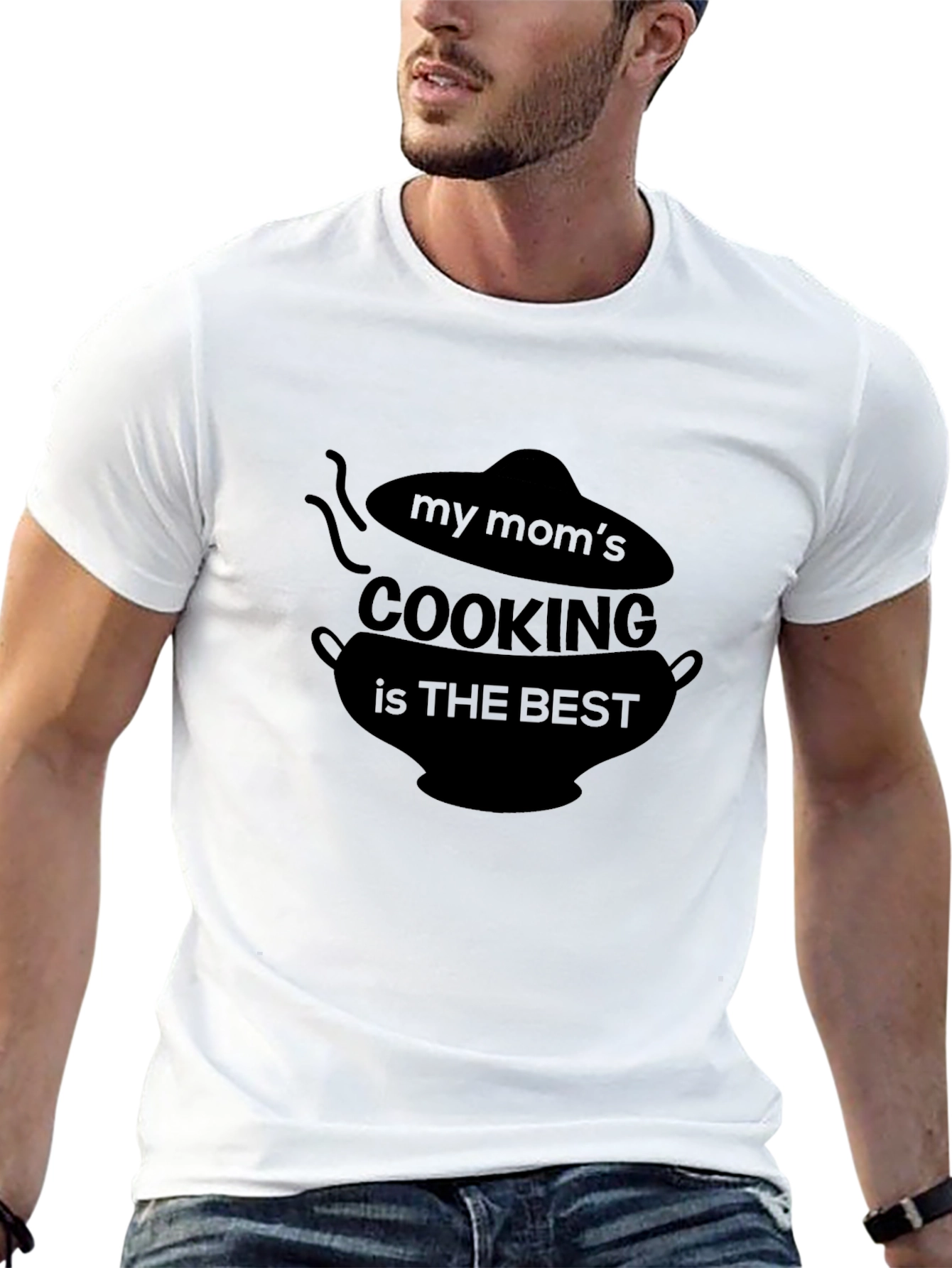 My Moms Cooking is the Best Black T-Shirt