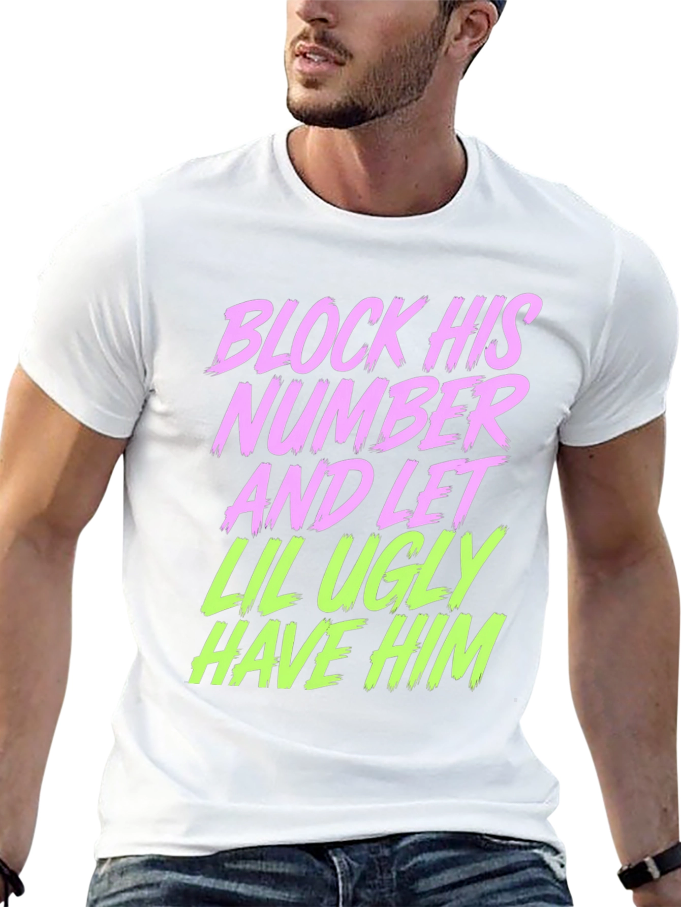 Block His Number Graphic Tee