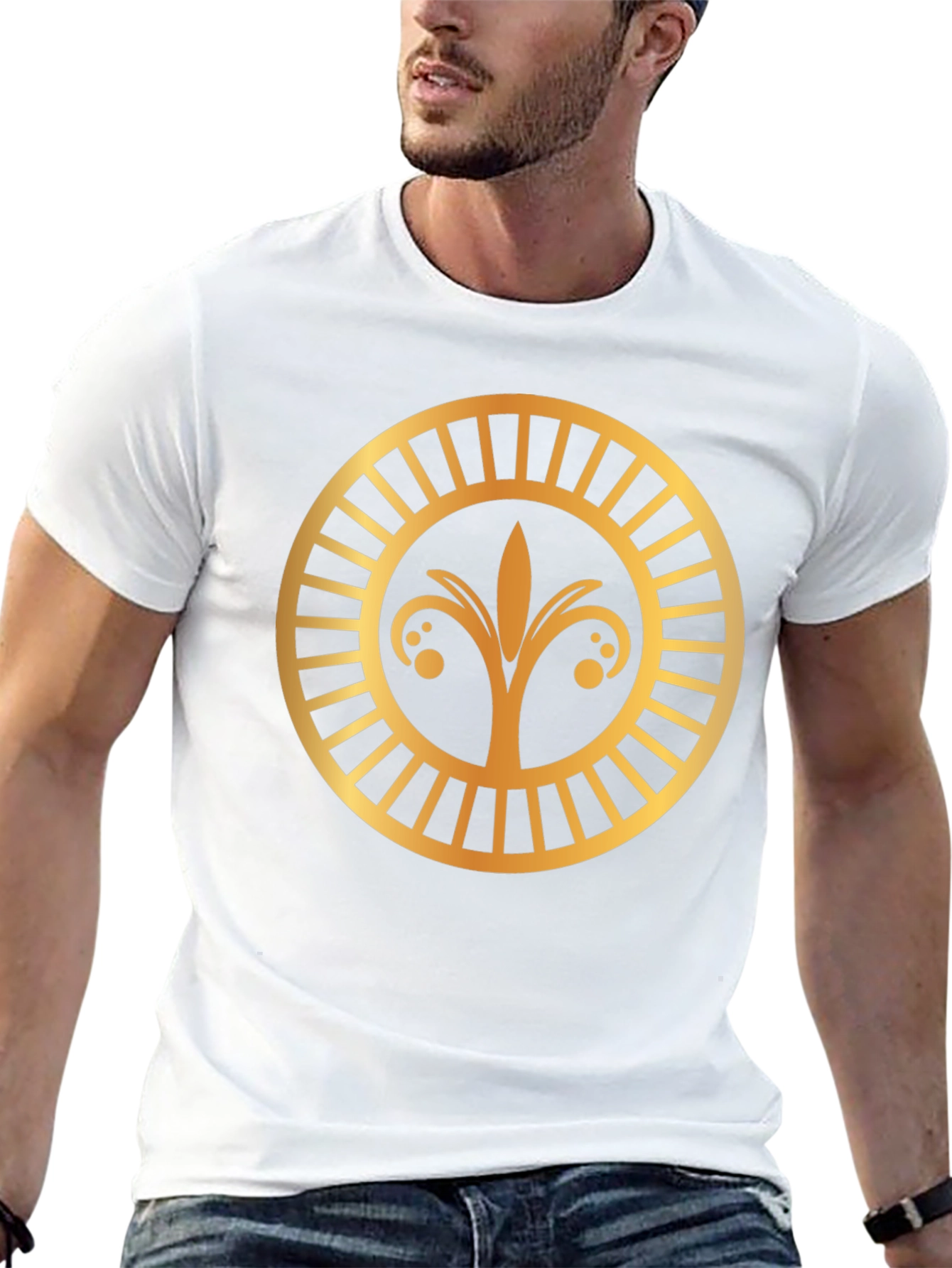 Golden Emblem Black T-Shirt