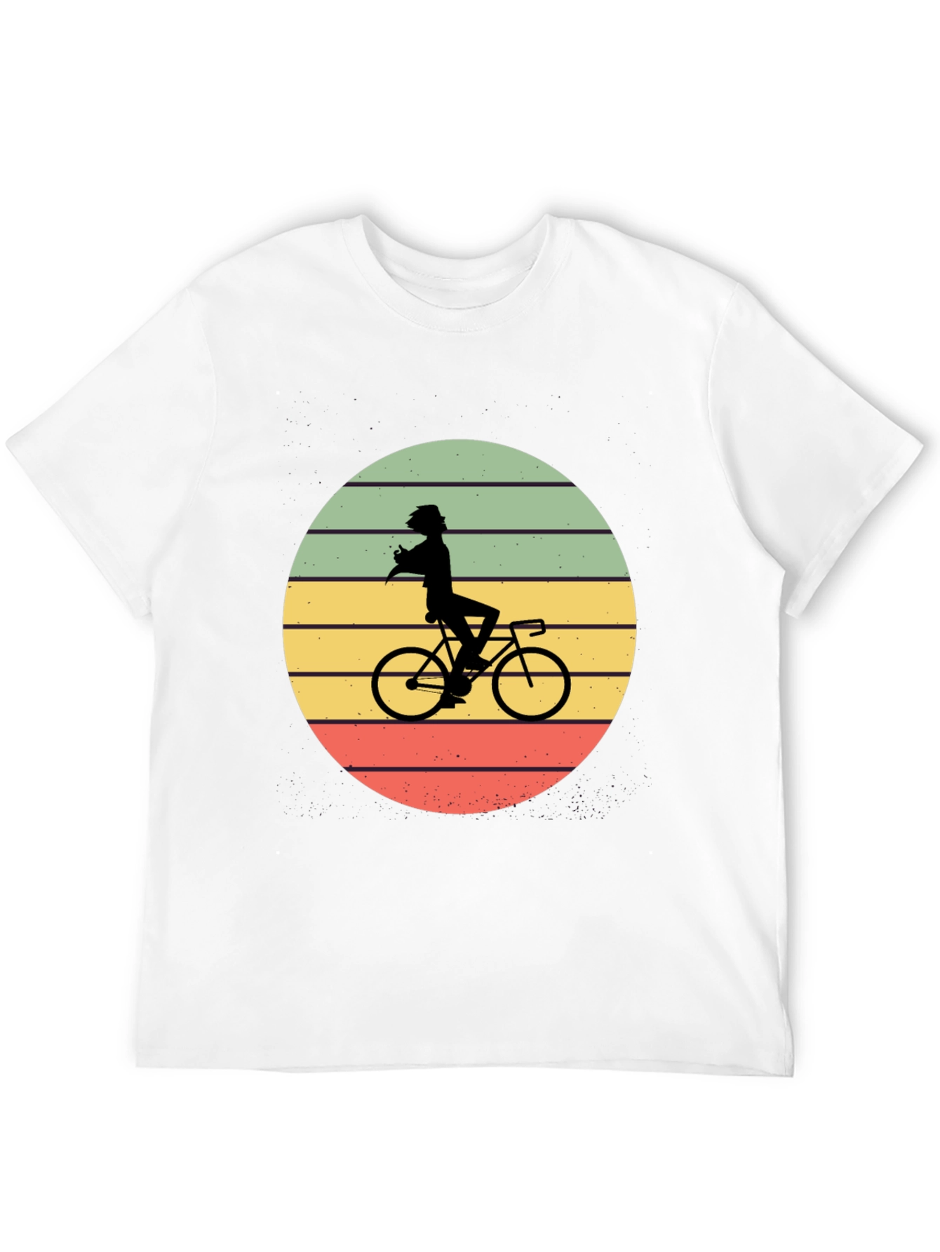 Retro Cyclist Silhouette T-Shirt