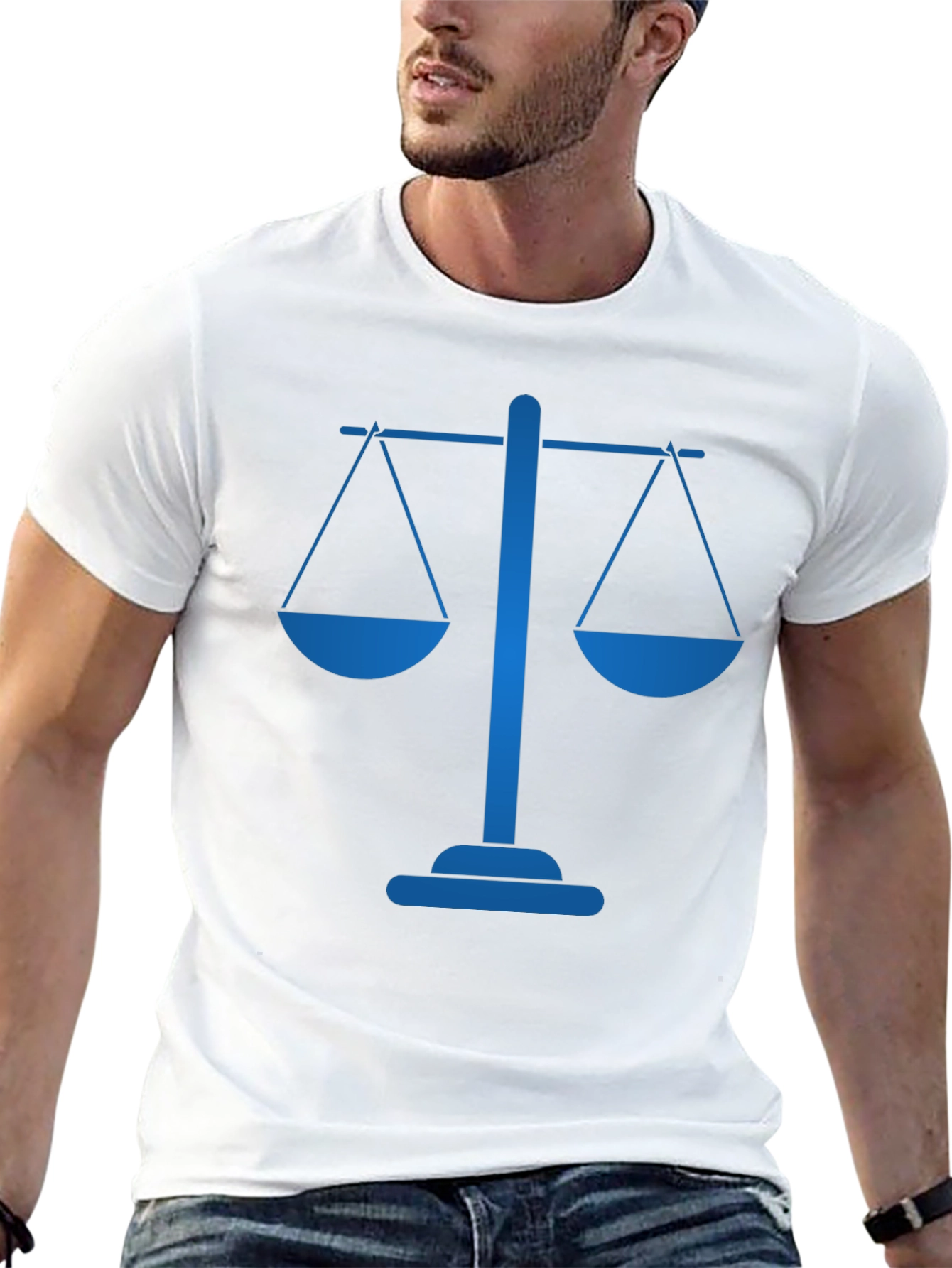 Scales of Justice Graphic Tee - Black