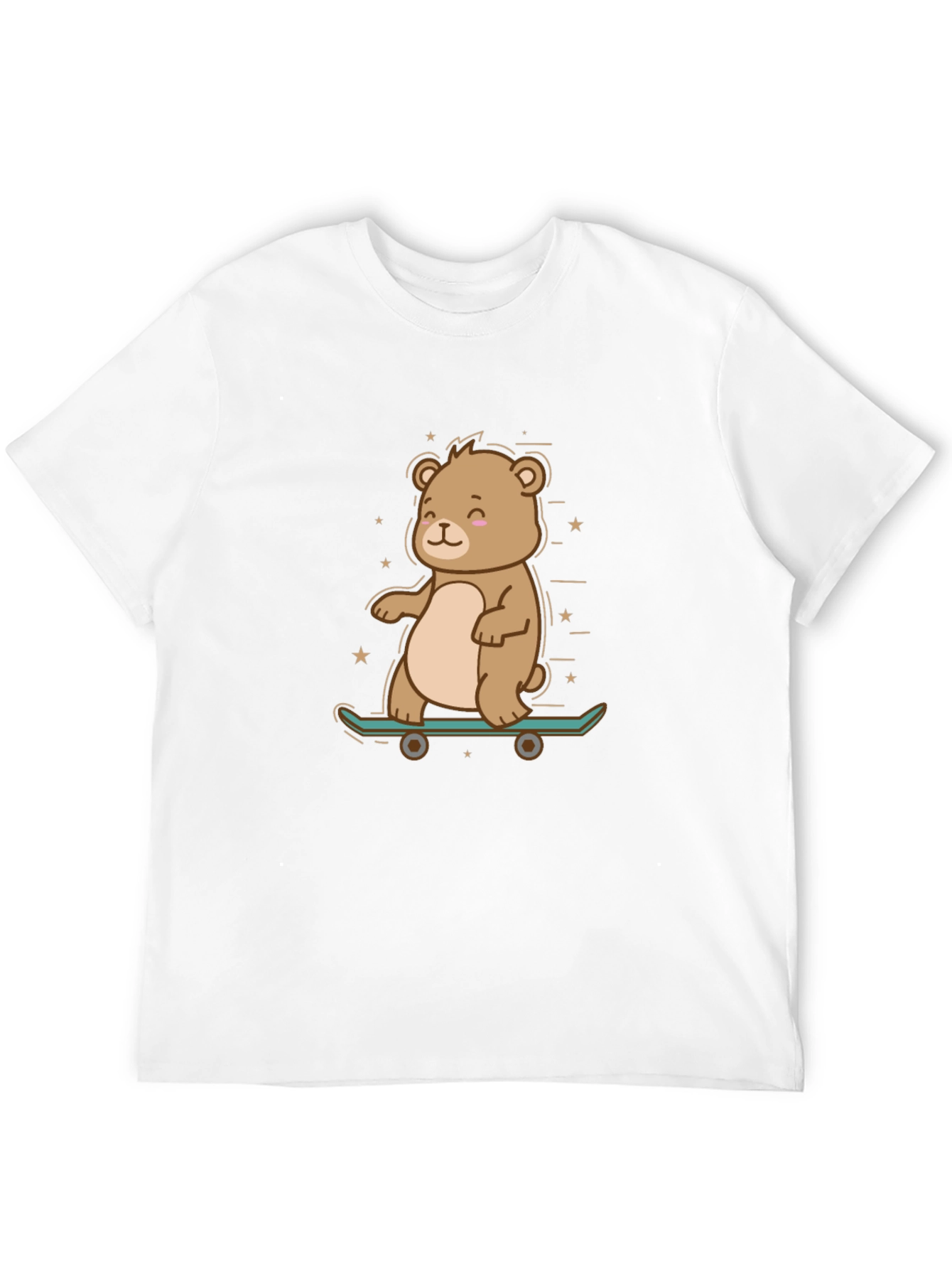 Cool Bear Skateboarder Graphic Tee