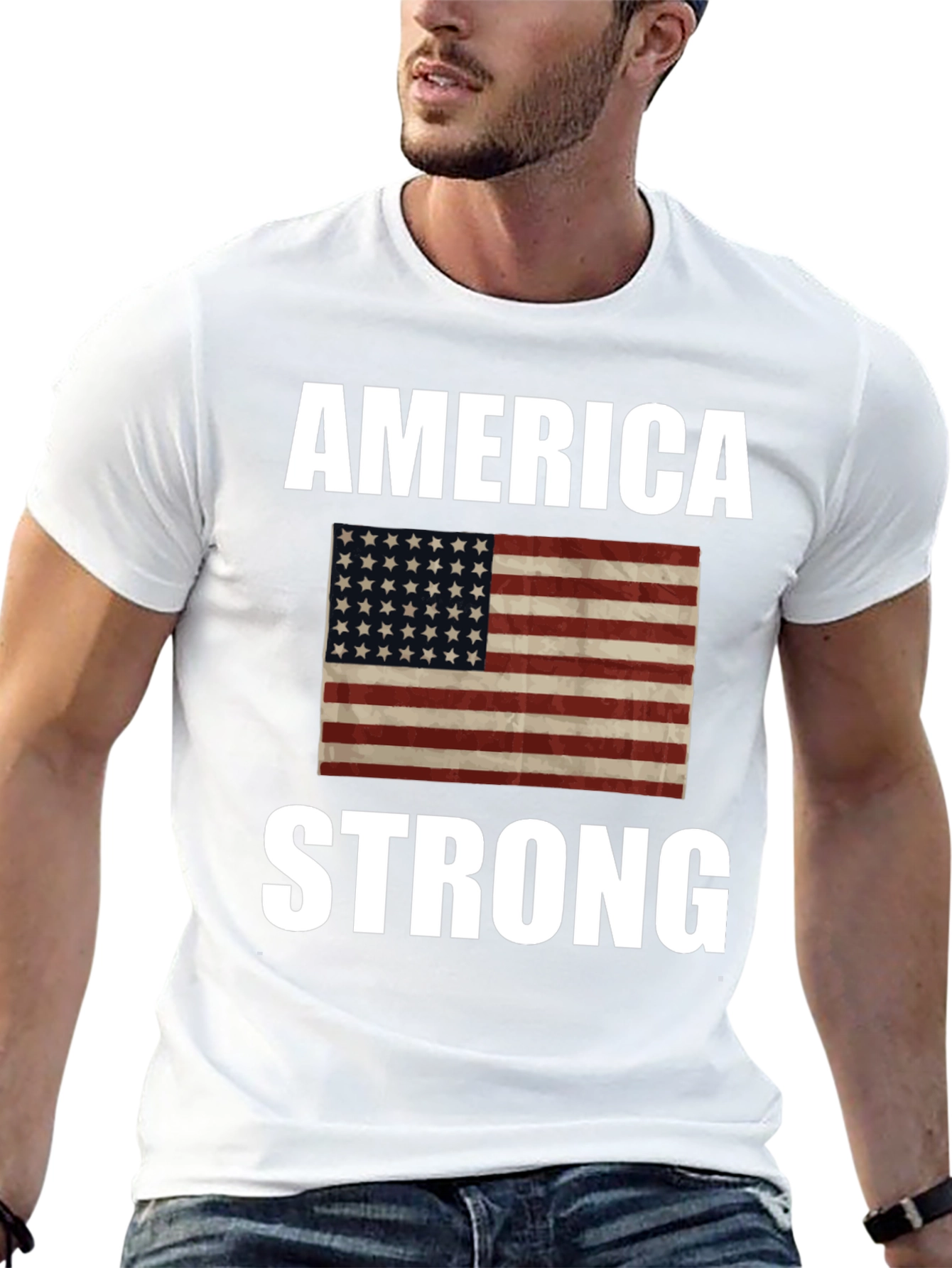 America Strong T-Shirt - Patriotic Pride