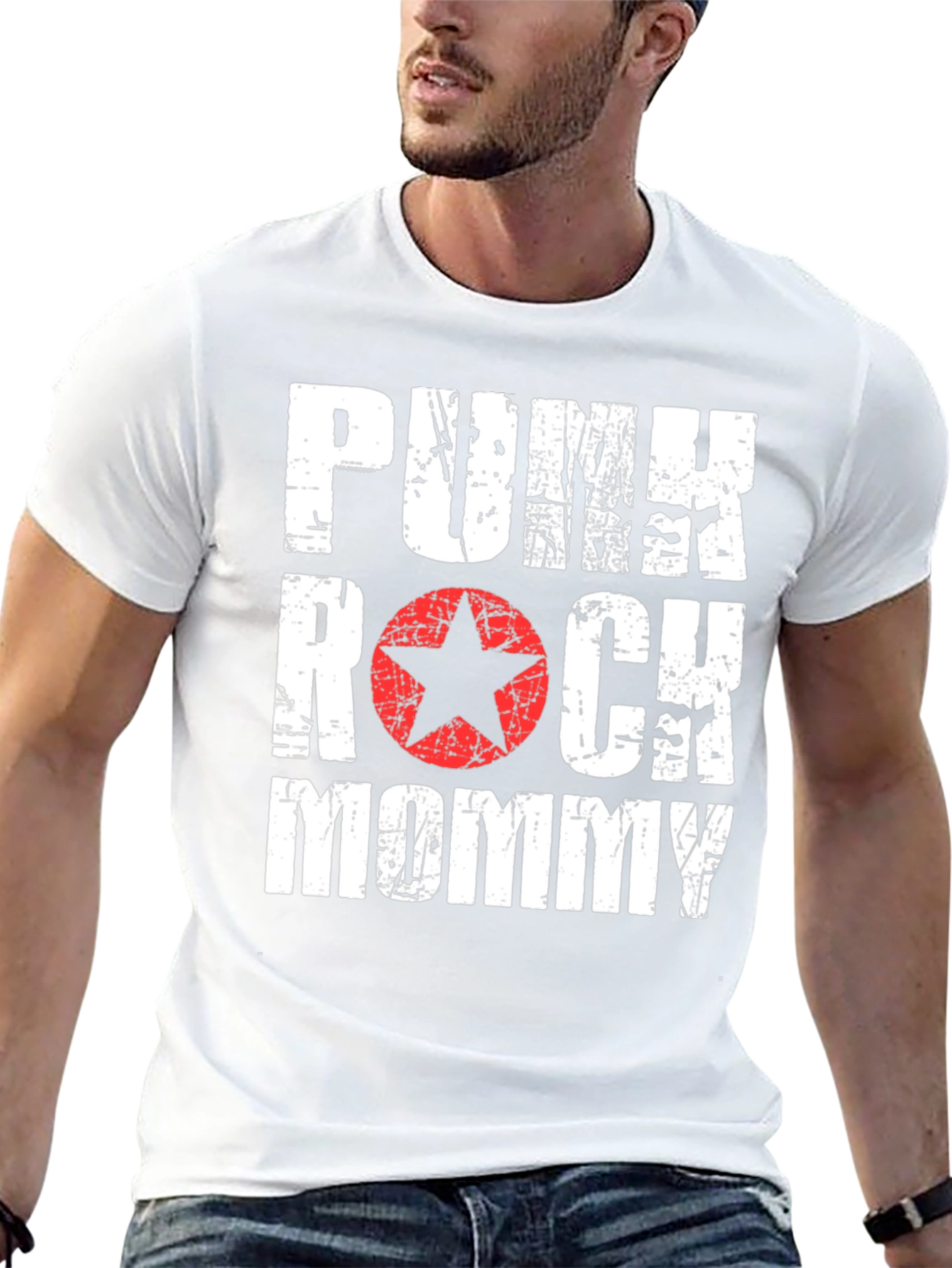 Punk Rock Mommy Black T-Shirt