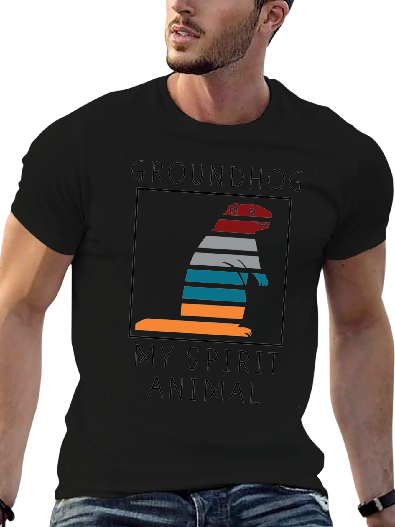 Groundhog Spirit Animal Graphic Tee - Unisex