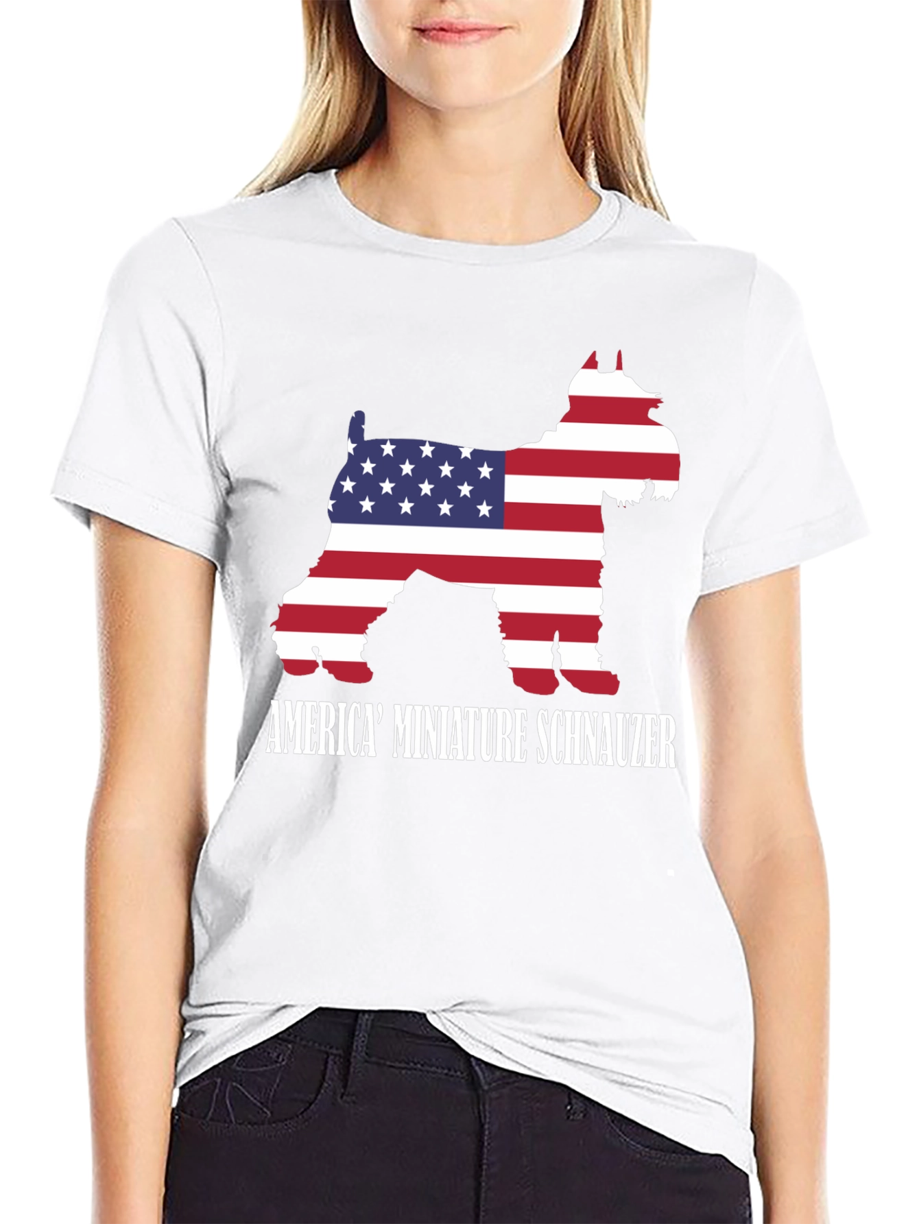America Miniature Schnauzer T-Shirt