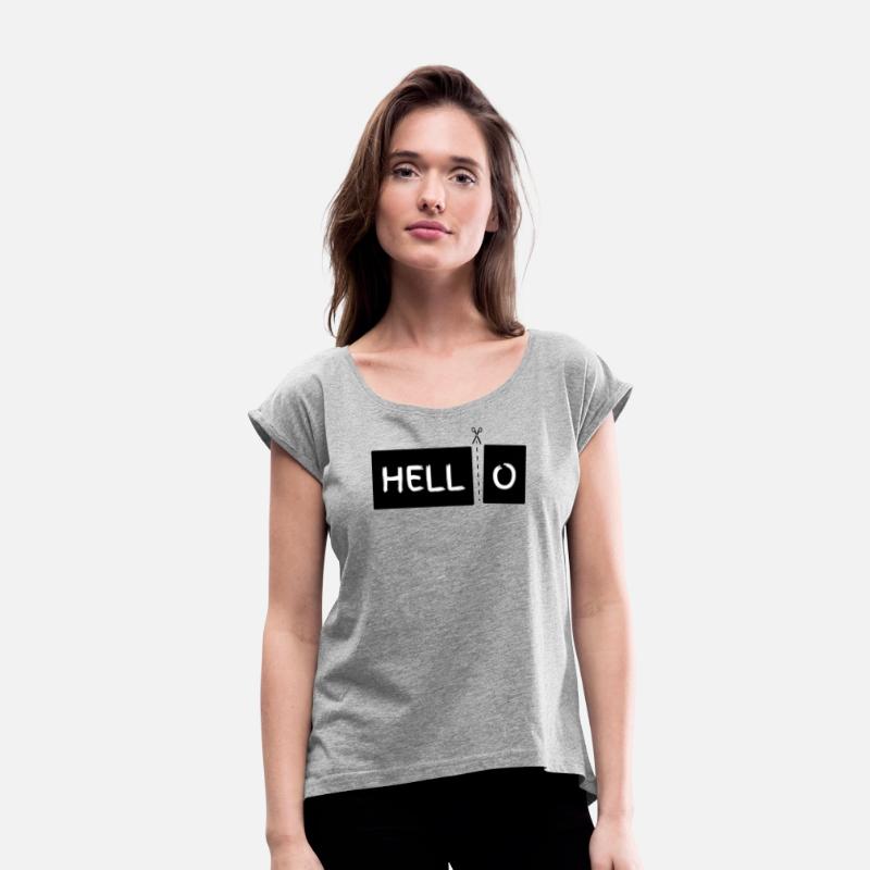 Playful Scissors and Hello Text Design