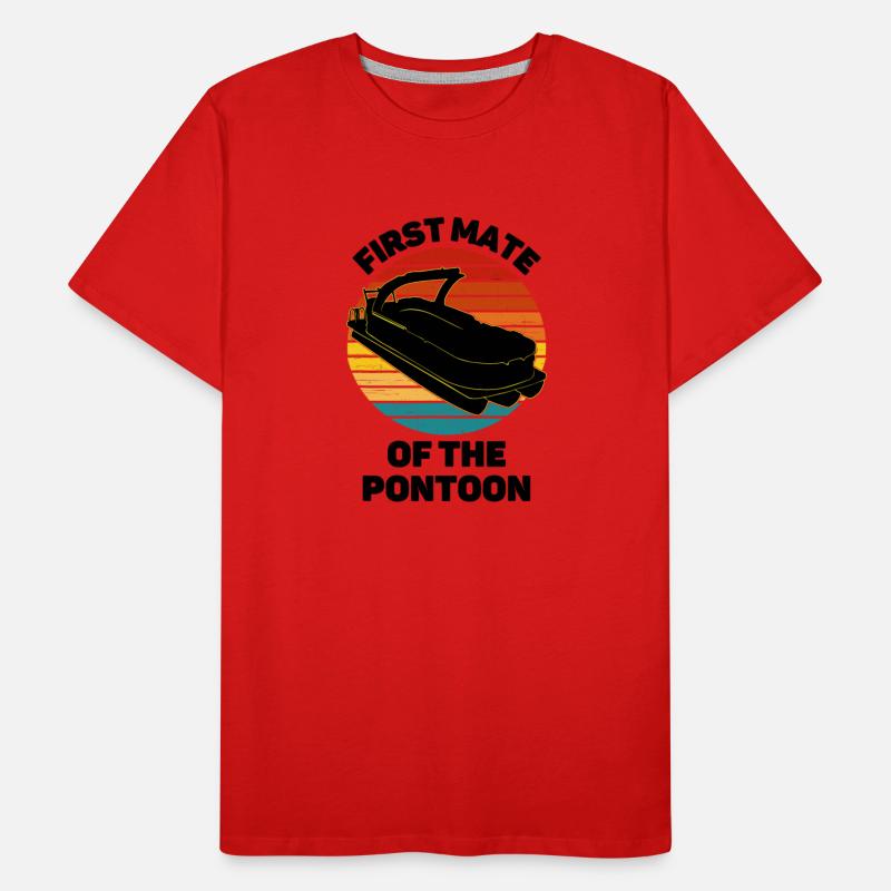 Pontoon Boat Captain - First Mate Funny Vintage