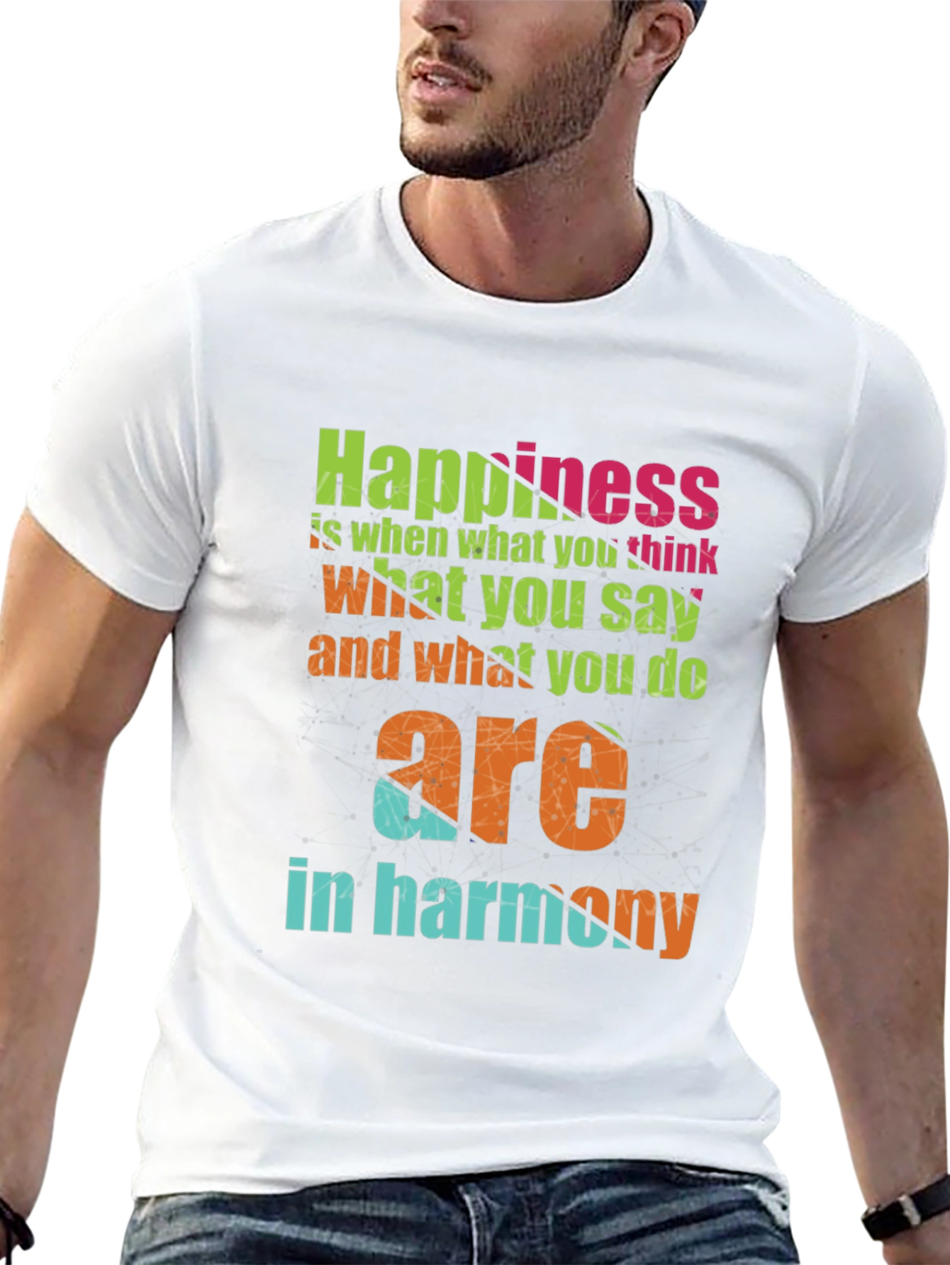 Happiness Harmony Graphic T-Shirt