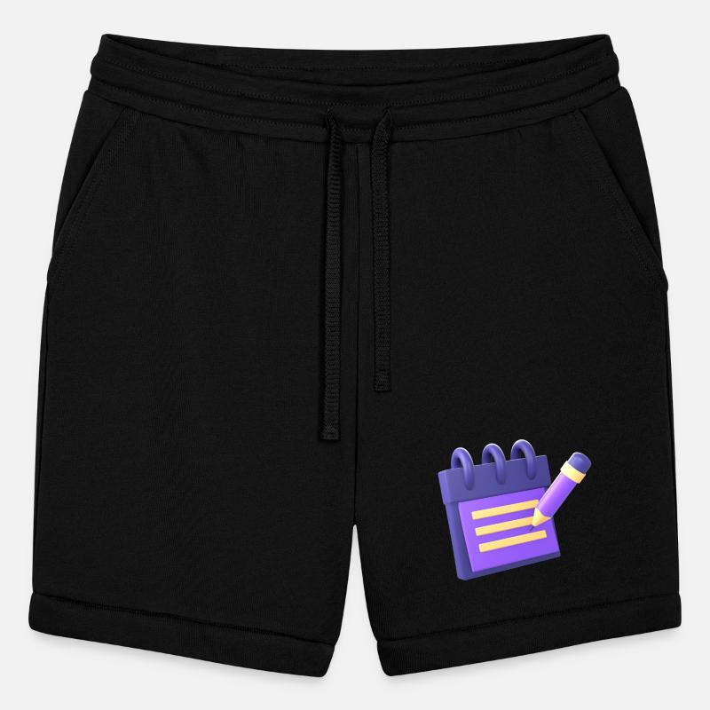 Purple Notebook with Pen Illustration