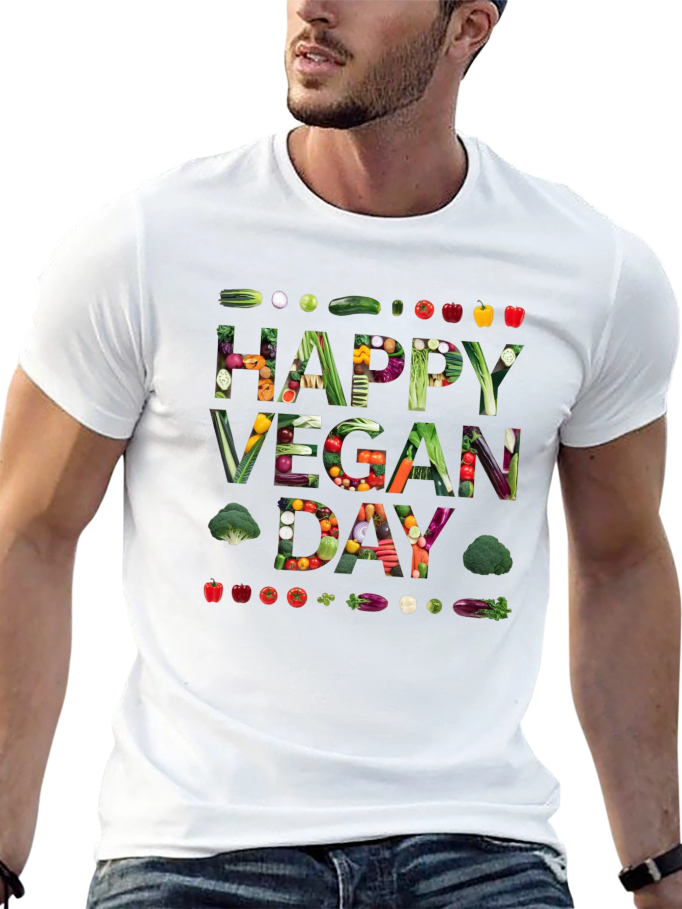 Vegan Day Graphic Tee - Celebrate Plant-Based Living!