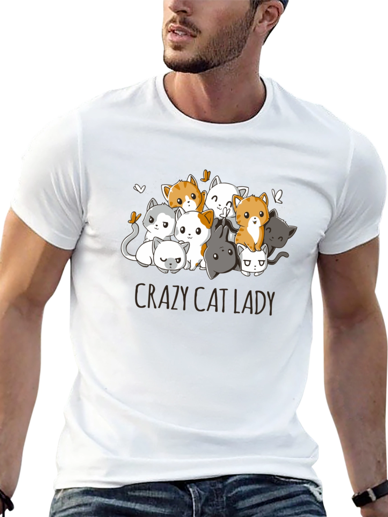Crazy Cat Lady Graphic T-Shirt