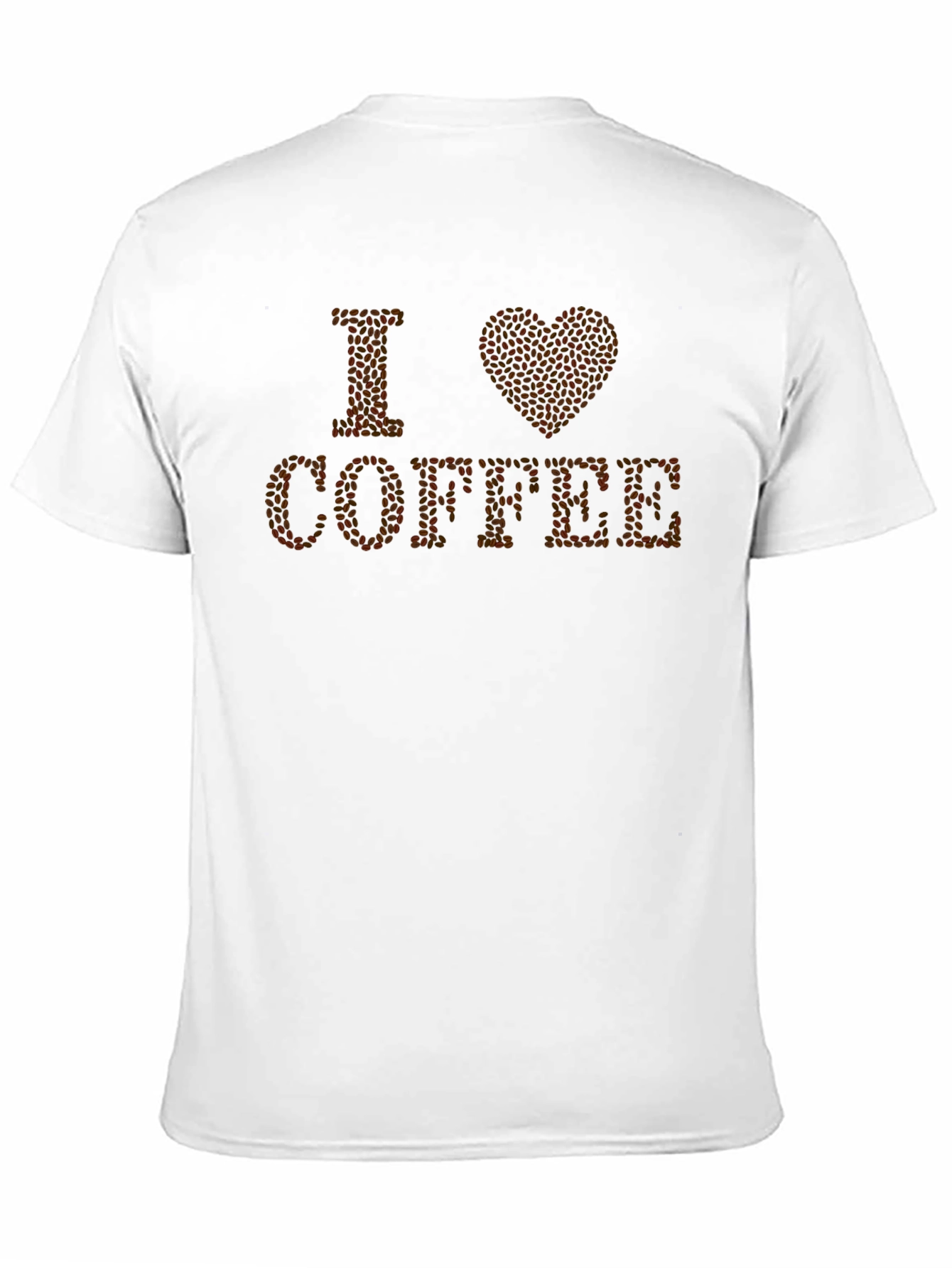 I Love Coffee Bean Heart Graphic T-Shirt