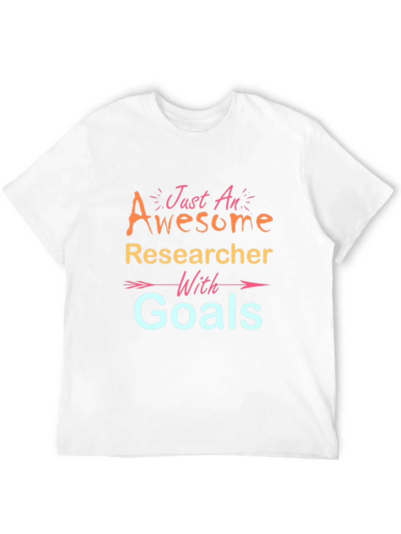 Awesome Researcher Goals T-Shirt - Black Cotton Tee