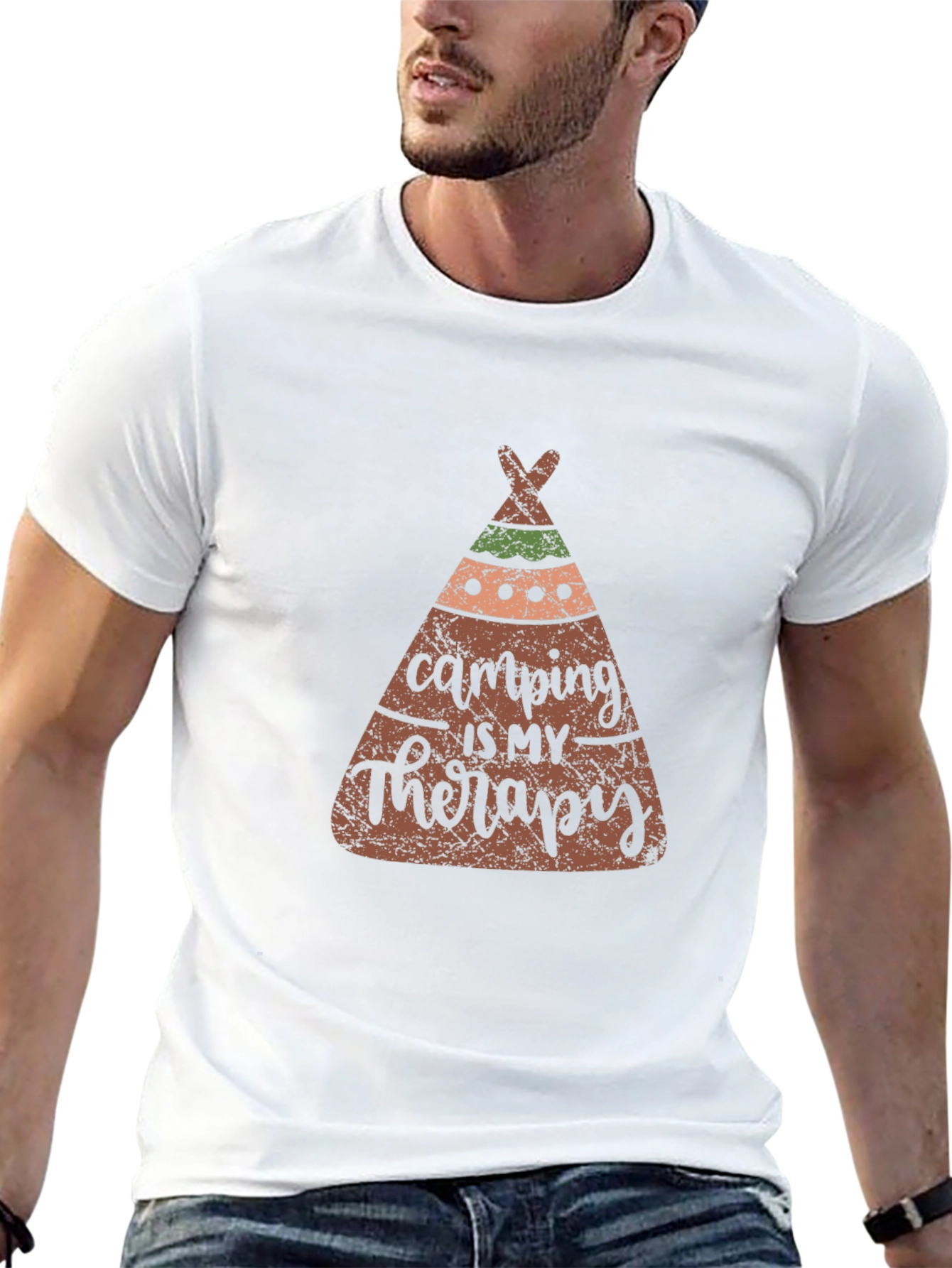 Camping is My Therapy Tee