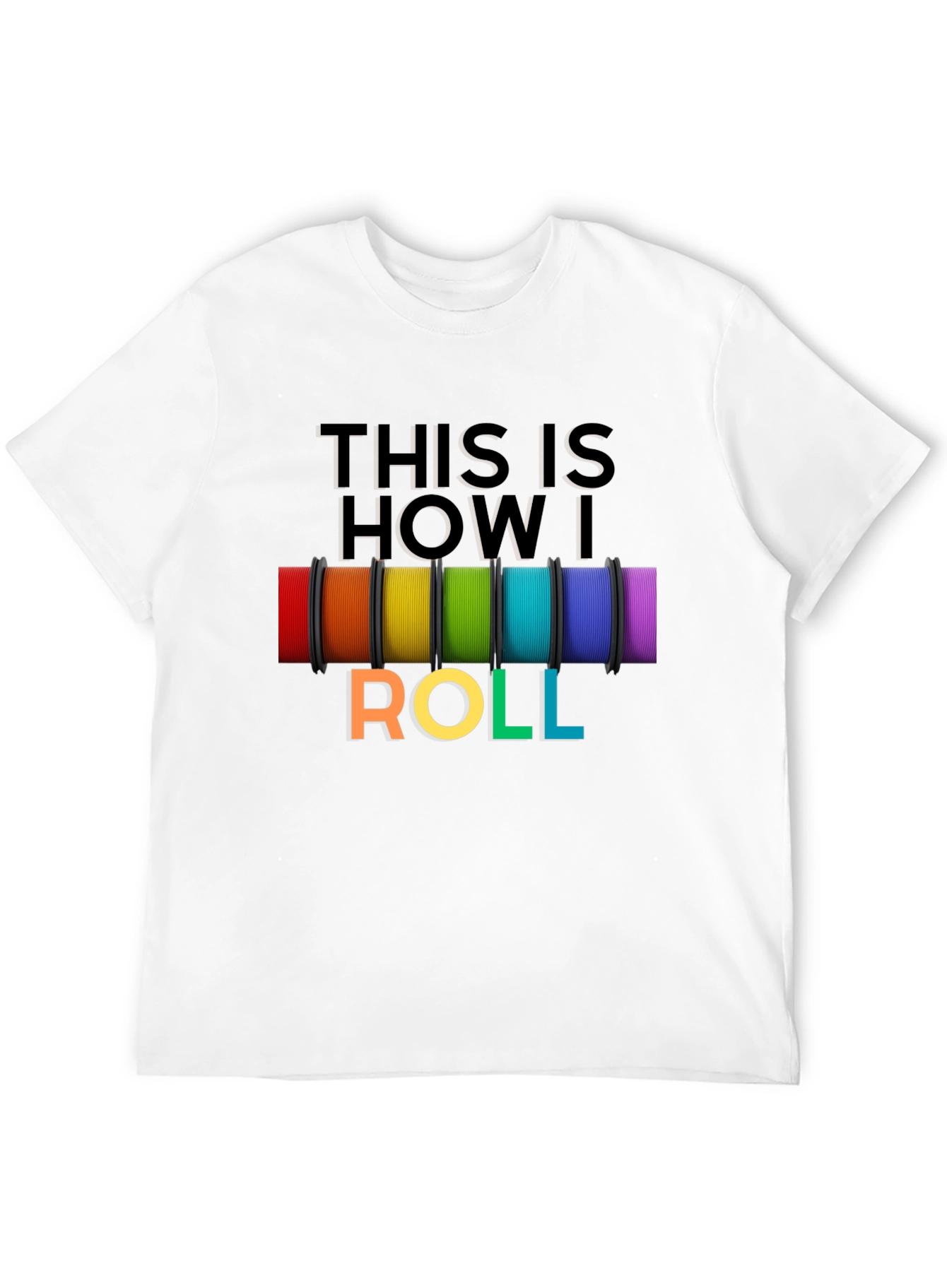 This is How I Roll Rainbow Filament T-Shirt