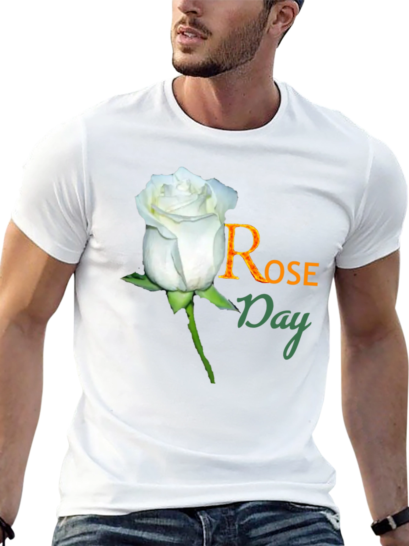 Rose Day T-Shirt - Floral Celebration Tee