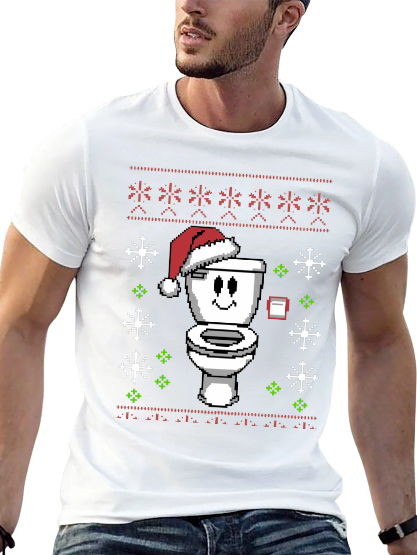 Funny Toilet Christmas Sweater T-Shirt