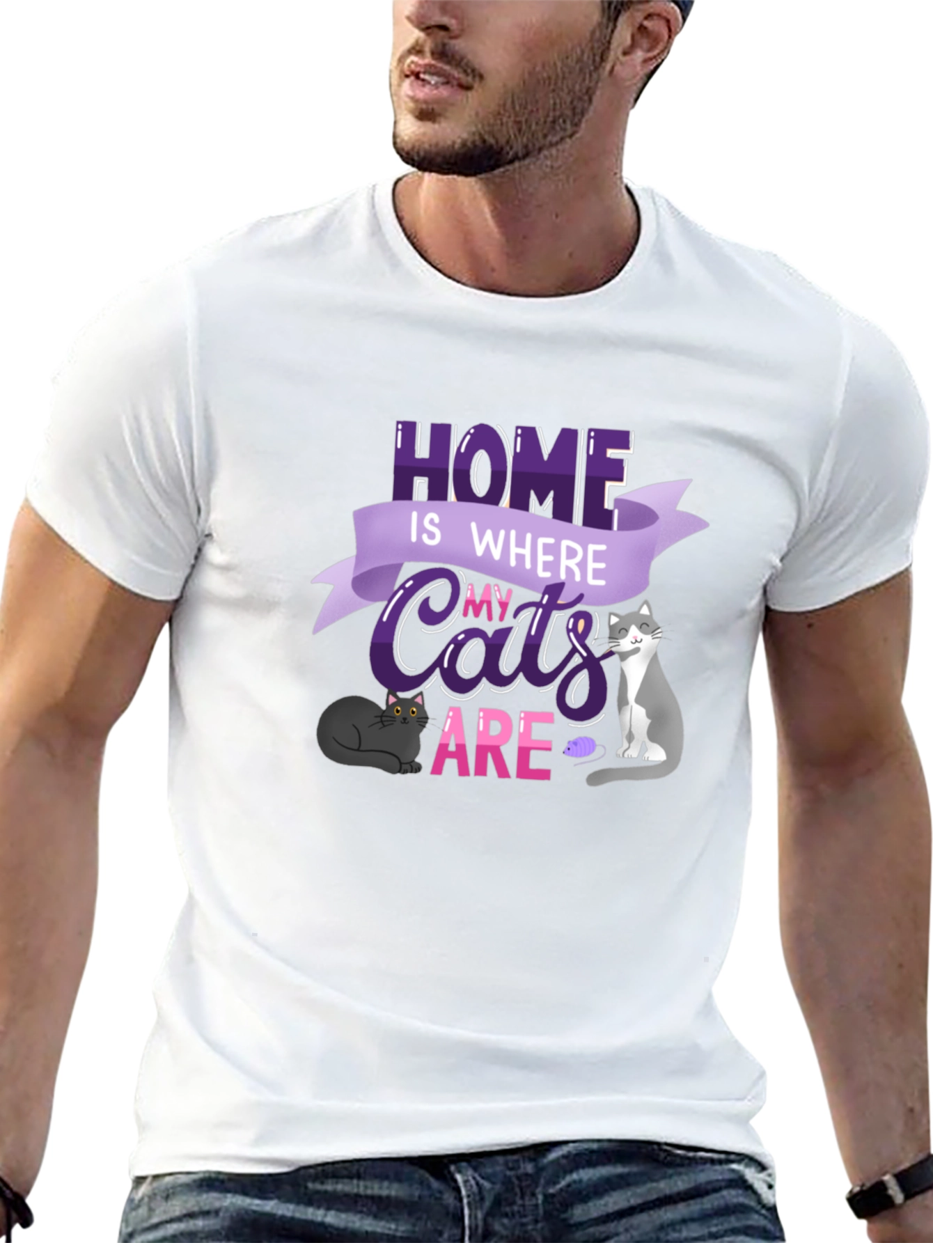 Home is Where My Cats Are T-Shirt