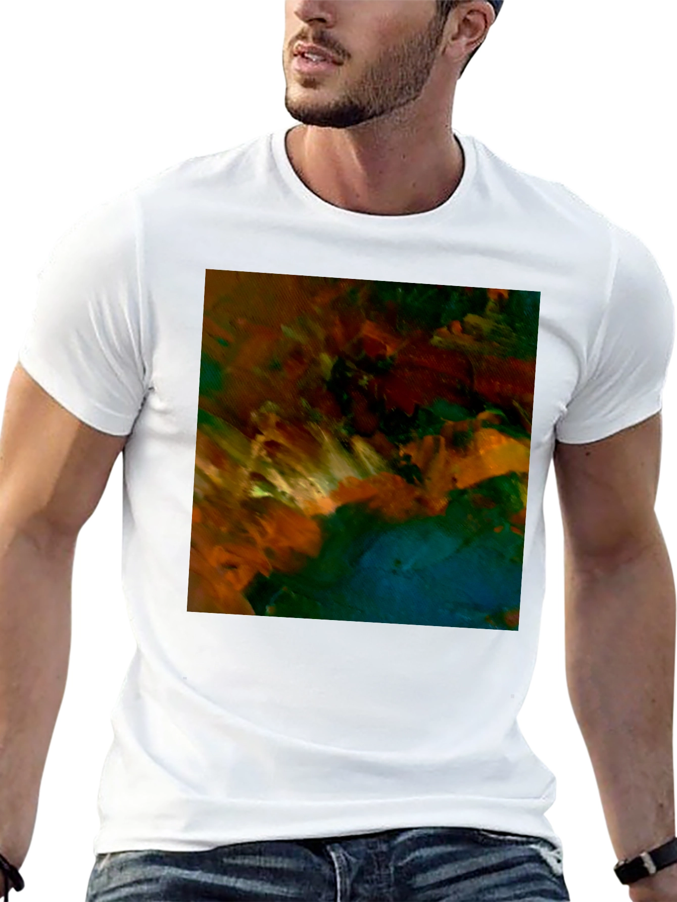 Abstract Art Black T-Shirt - Modern Style