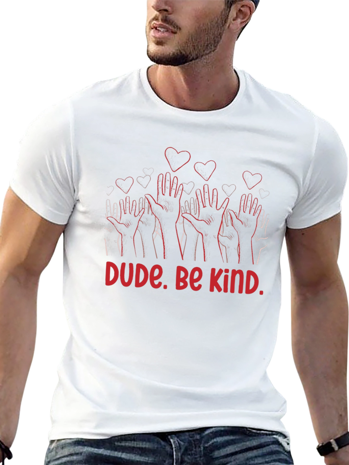 Dude. Be Kind. Graphic Print T-Shirt