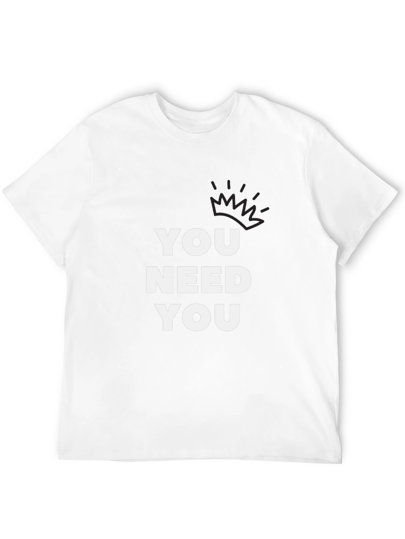 You Need You Black Graphic Tee