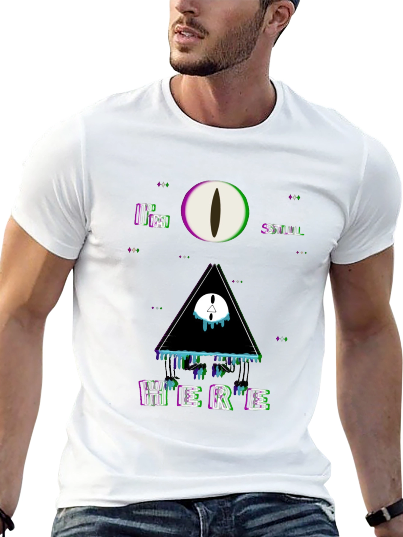 Surreal Graphic Print Tee - Im Still Here