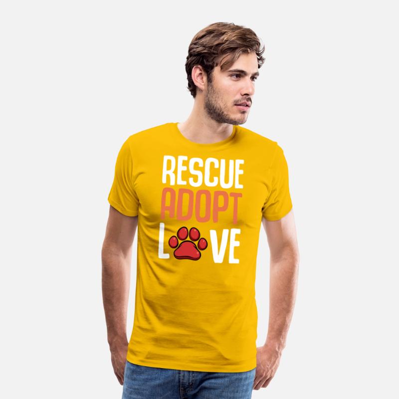Rescue Adopt Love Cute Paw Print Dog Pet Animal Lo