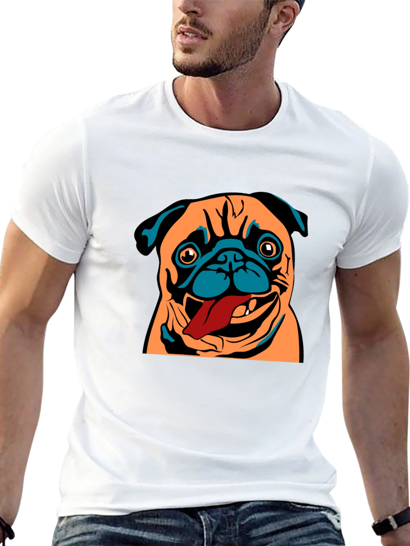 Pug Graphic Tee - Unique Dog Lover Gift