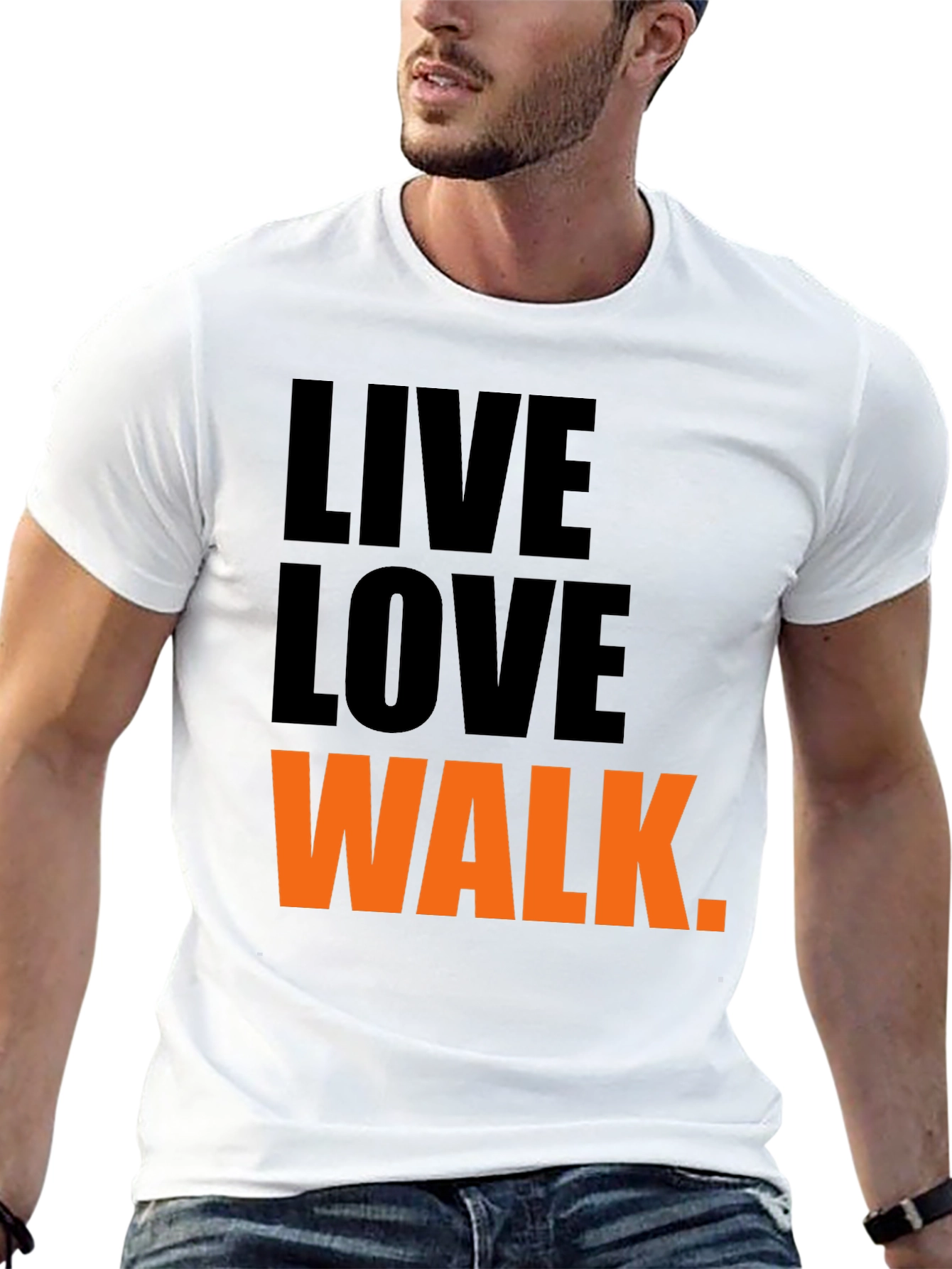 Live Love Walk T-Shirt - Black