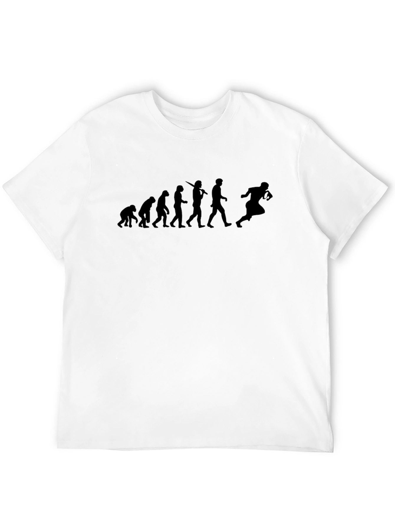 Evolution of Football T-Shirt - Black Graphic Tee