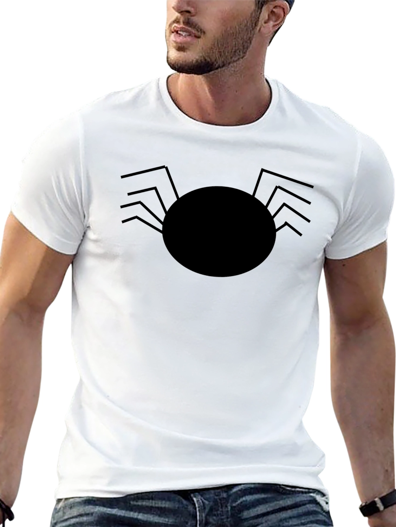 Spider Graphic T-Shirt - Mens Casual Tee