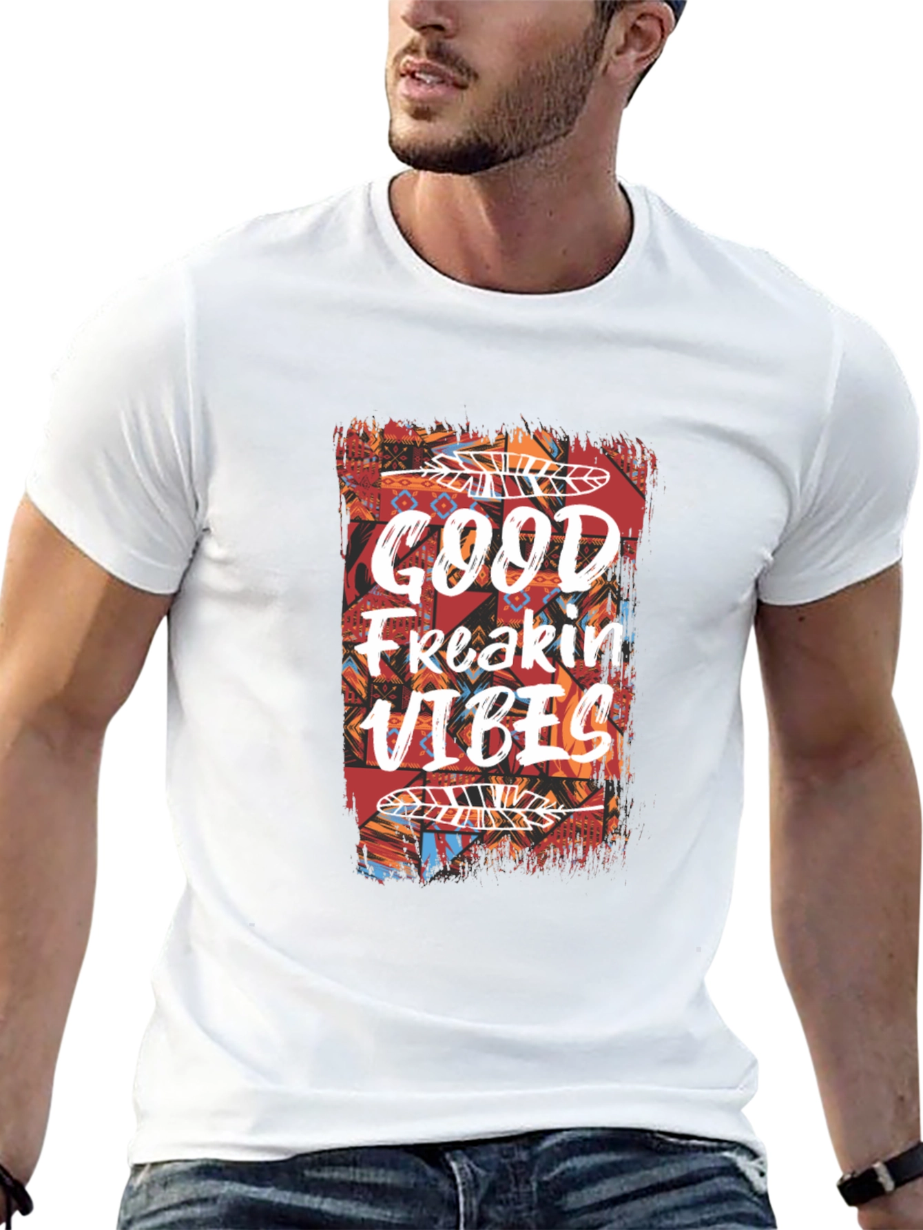 Good Freakin Vibes Graphic Tee - Casual Comfort