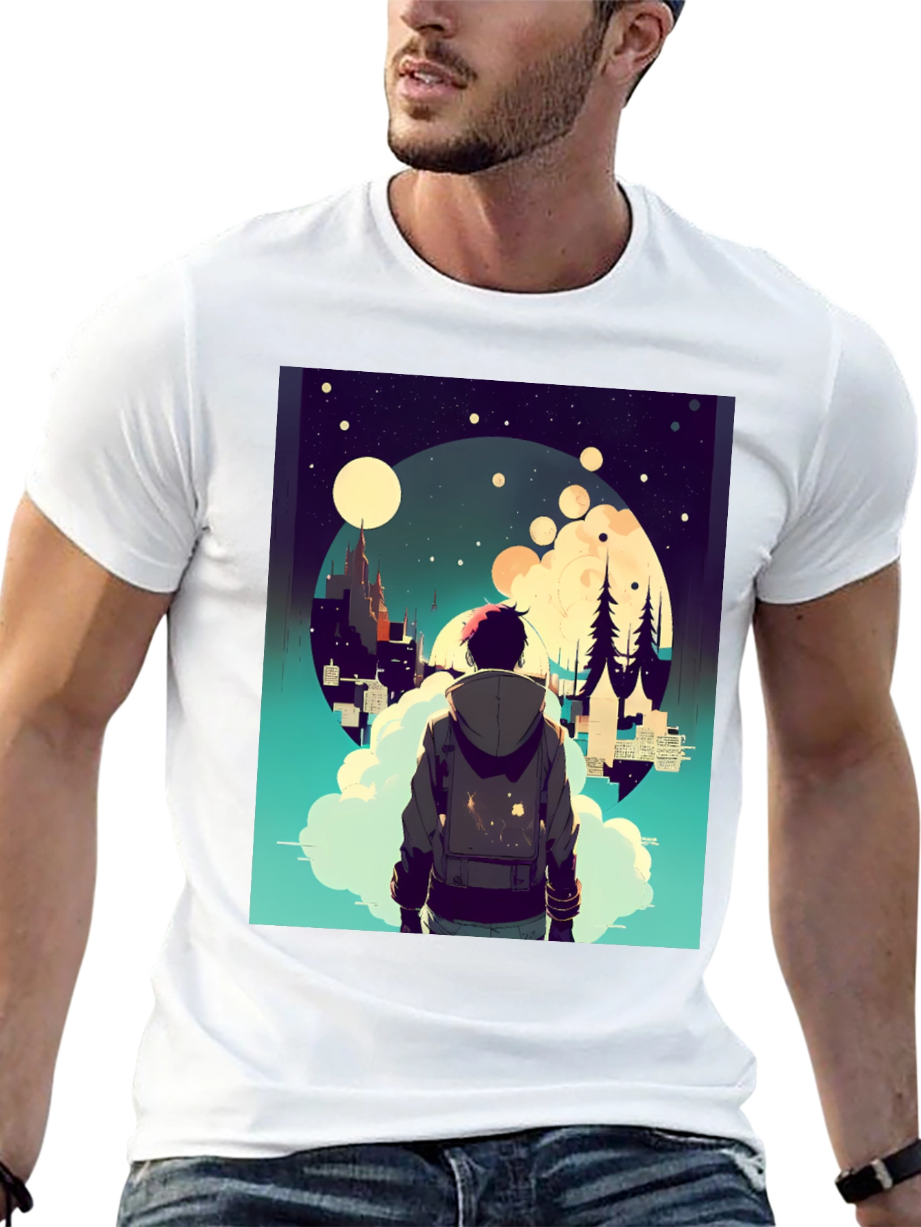 Dreamy Nightscape Graphic Tee