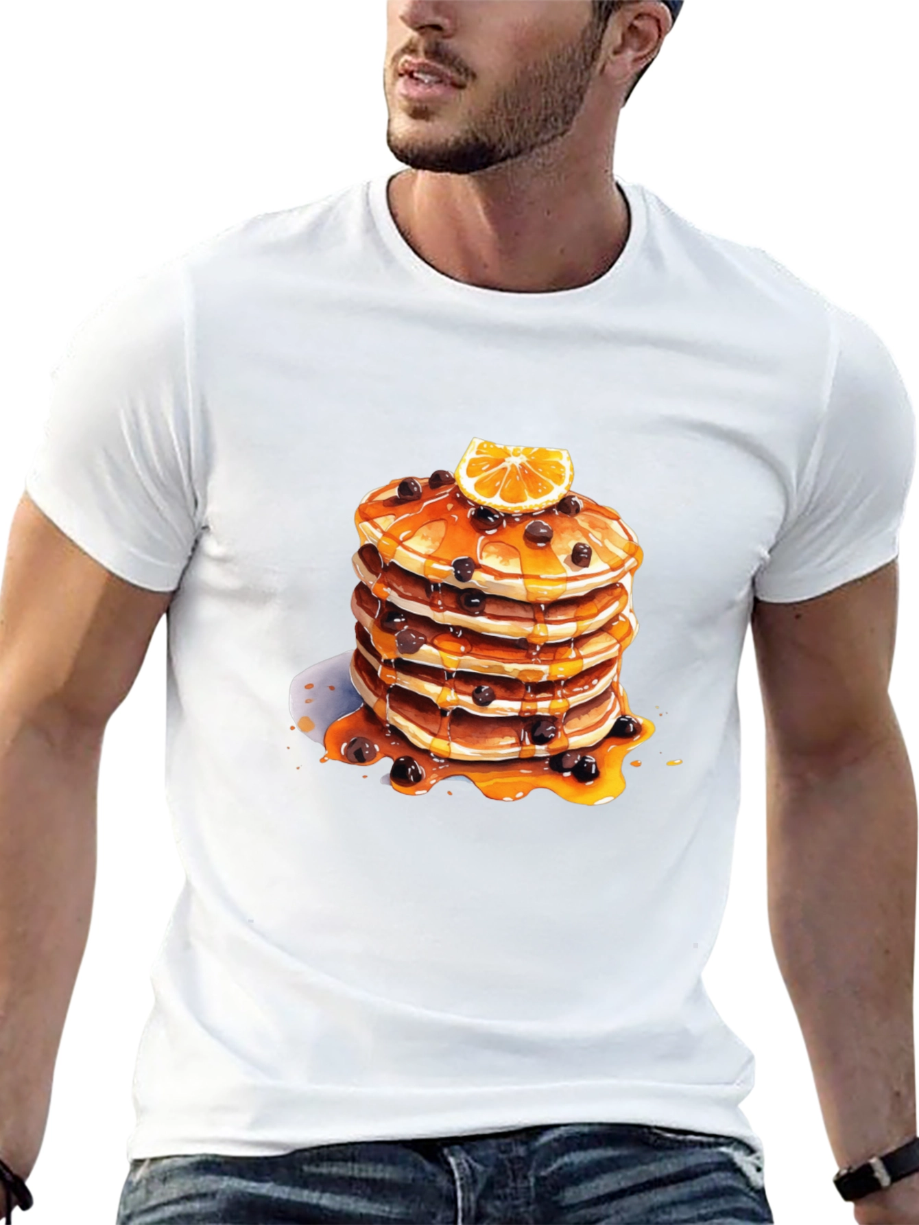 Pancake Stack Graphic Tee - Foodie Fashion