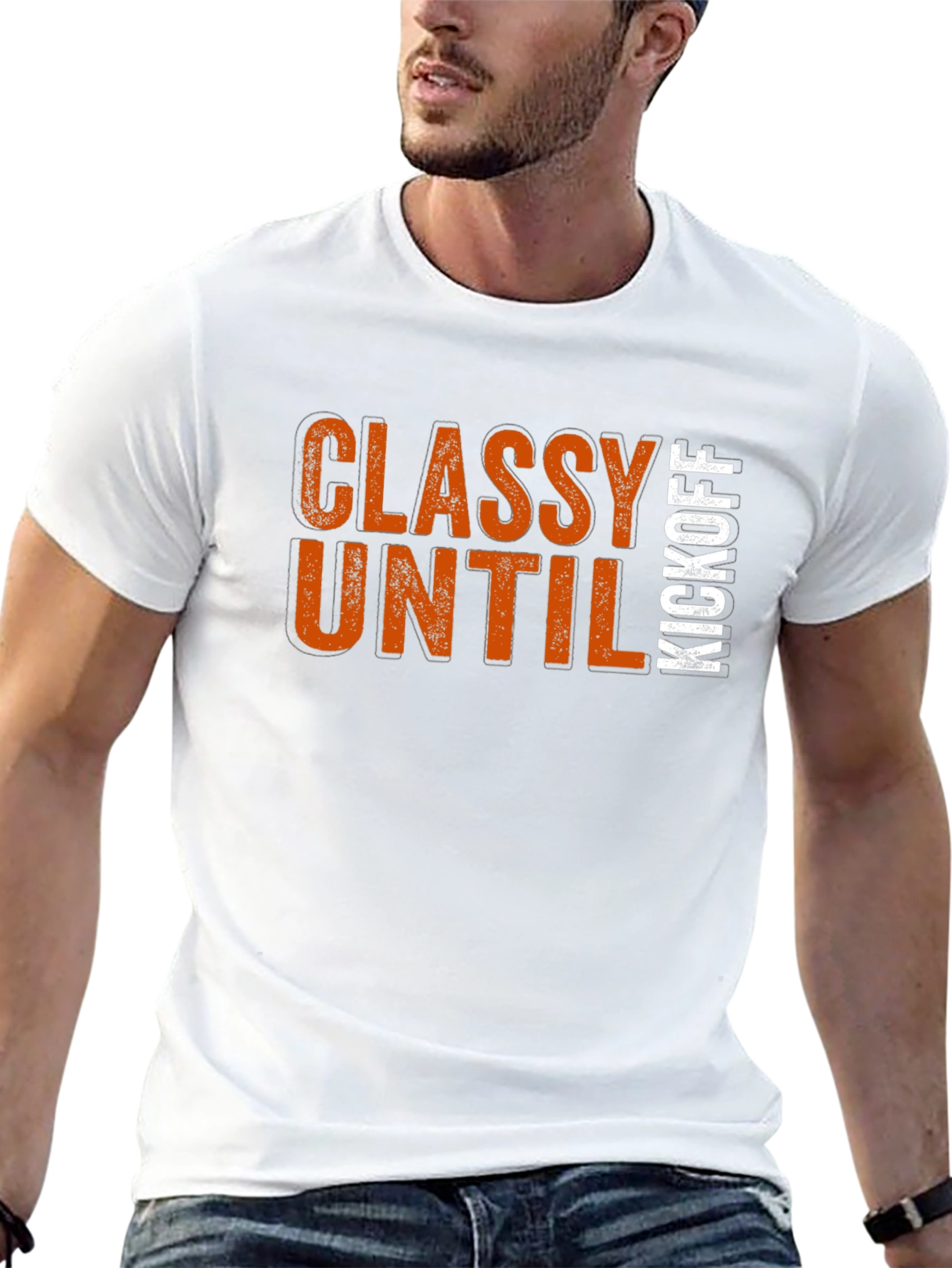 Classy Until Kickoff T-Shirt - Game Day Apparel
