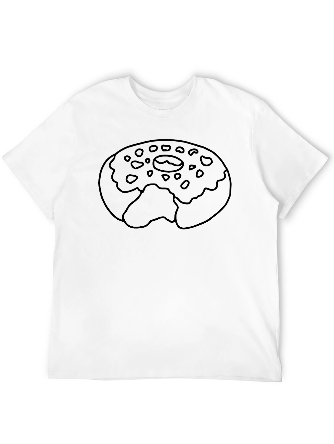 Donut Graphic T-Shirt - Bite Out Design