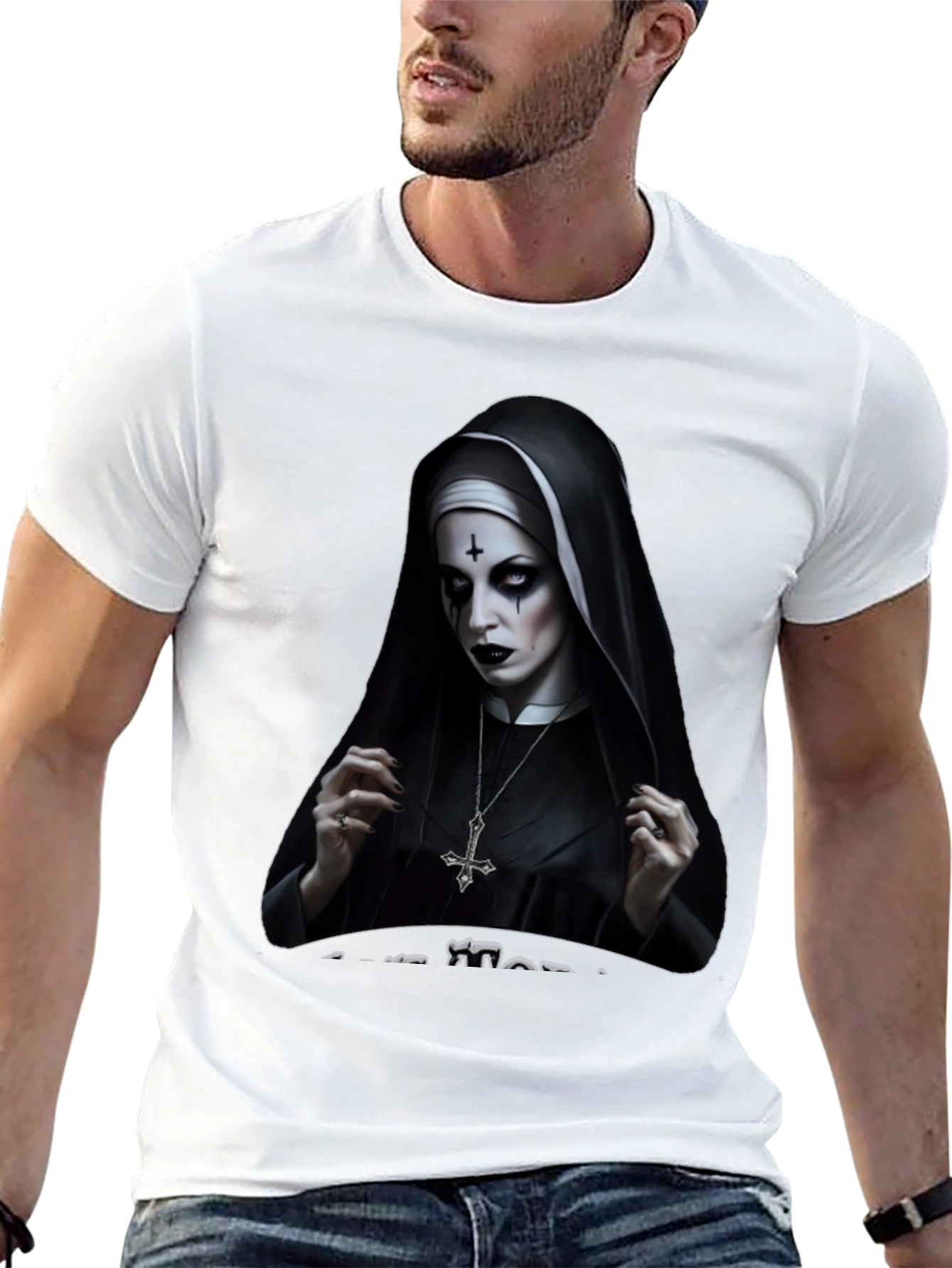 Evil Nun Graphic T-Shirt - Gothic Apparel