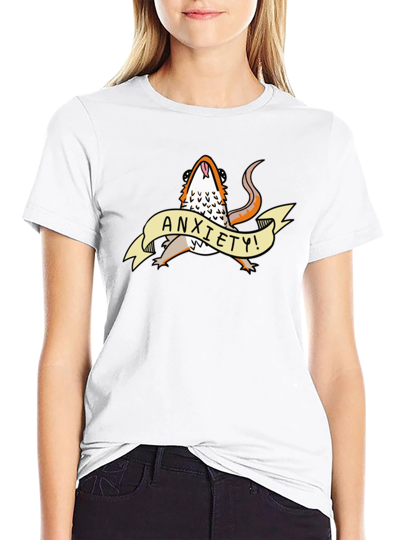 Anxiety Lizard Graphic T-Shirt