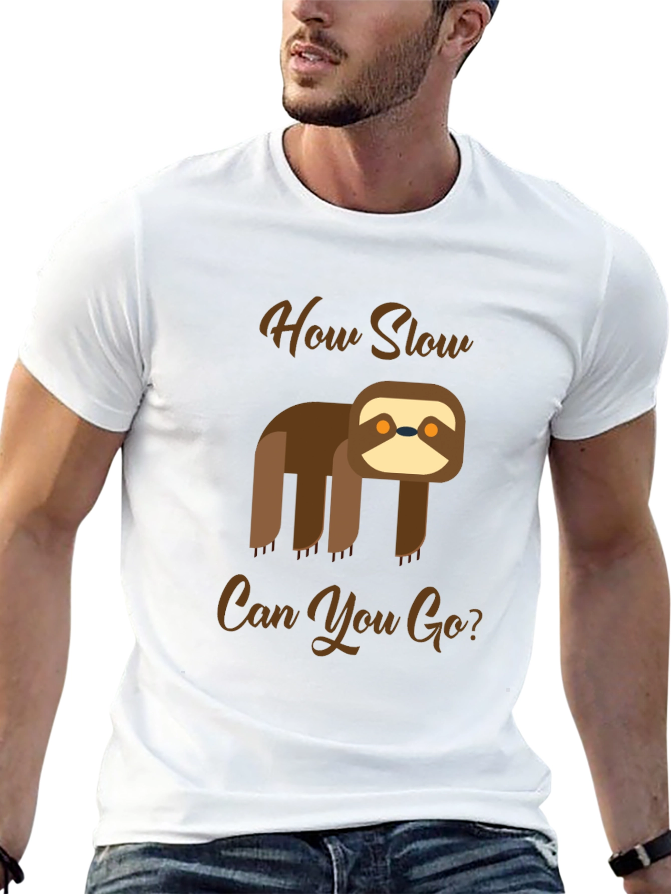Funny Sloth T-Shirt - How Slow Can You Go?
