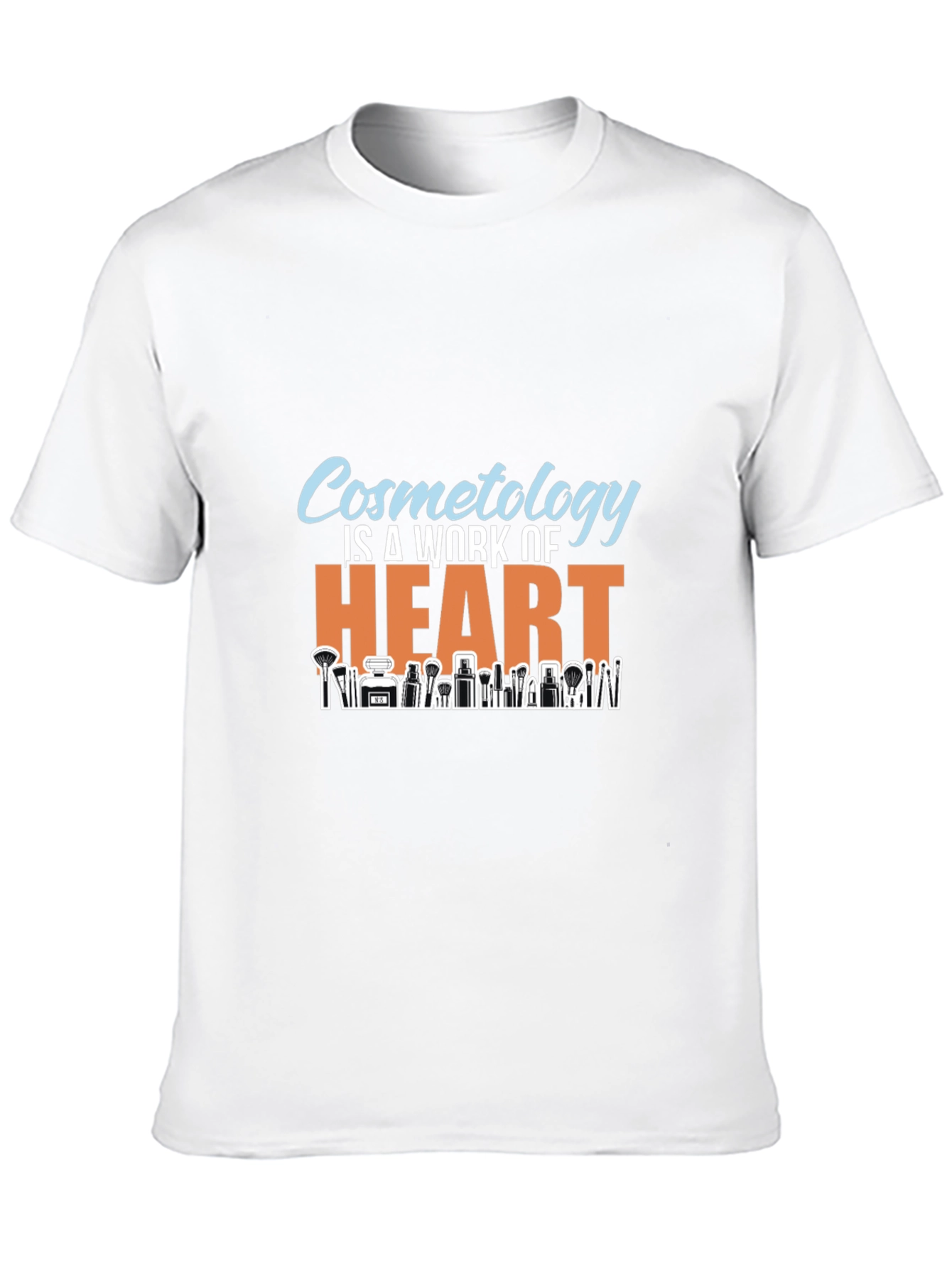 Cosmetology Is A Work Of Heart Black T-Shirt