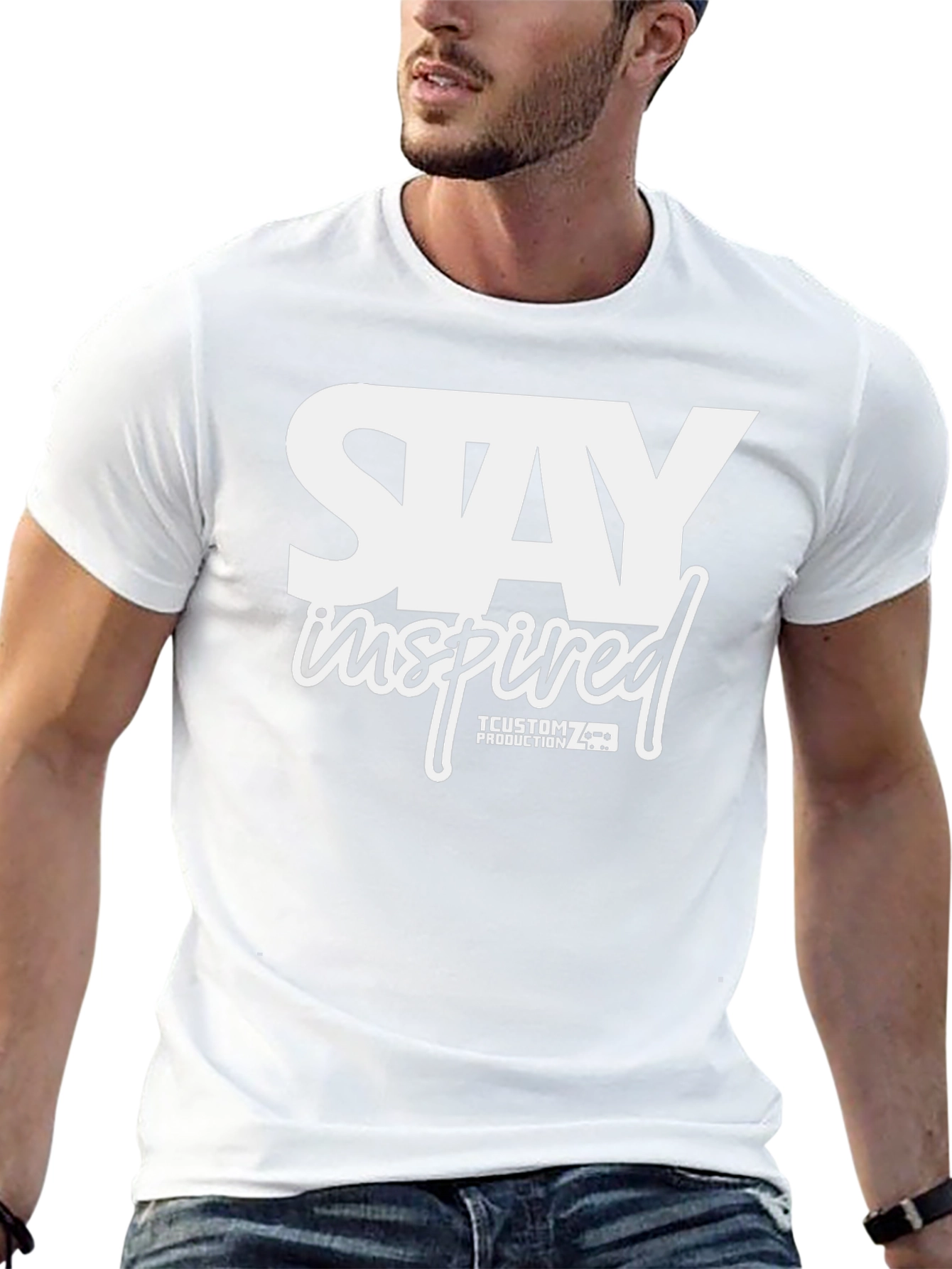 Stay Inspired Graphic Tee - Black