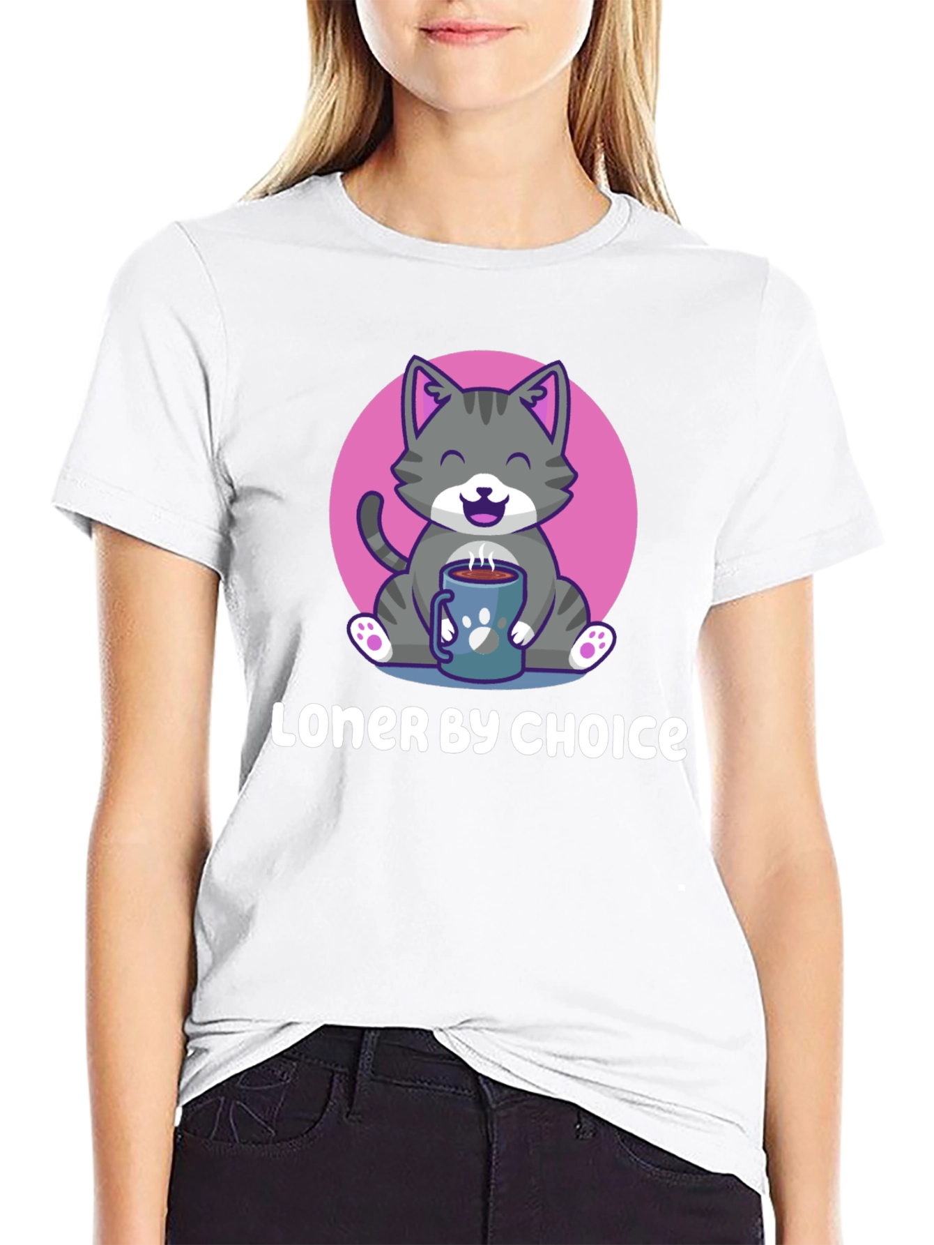 Loner by Choice Cat T-Shirt