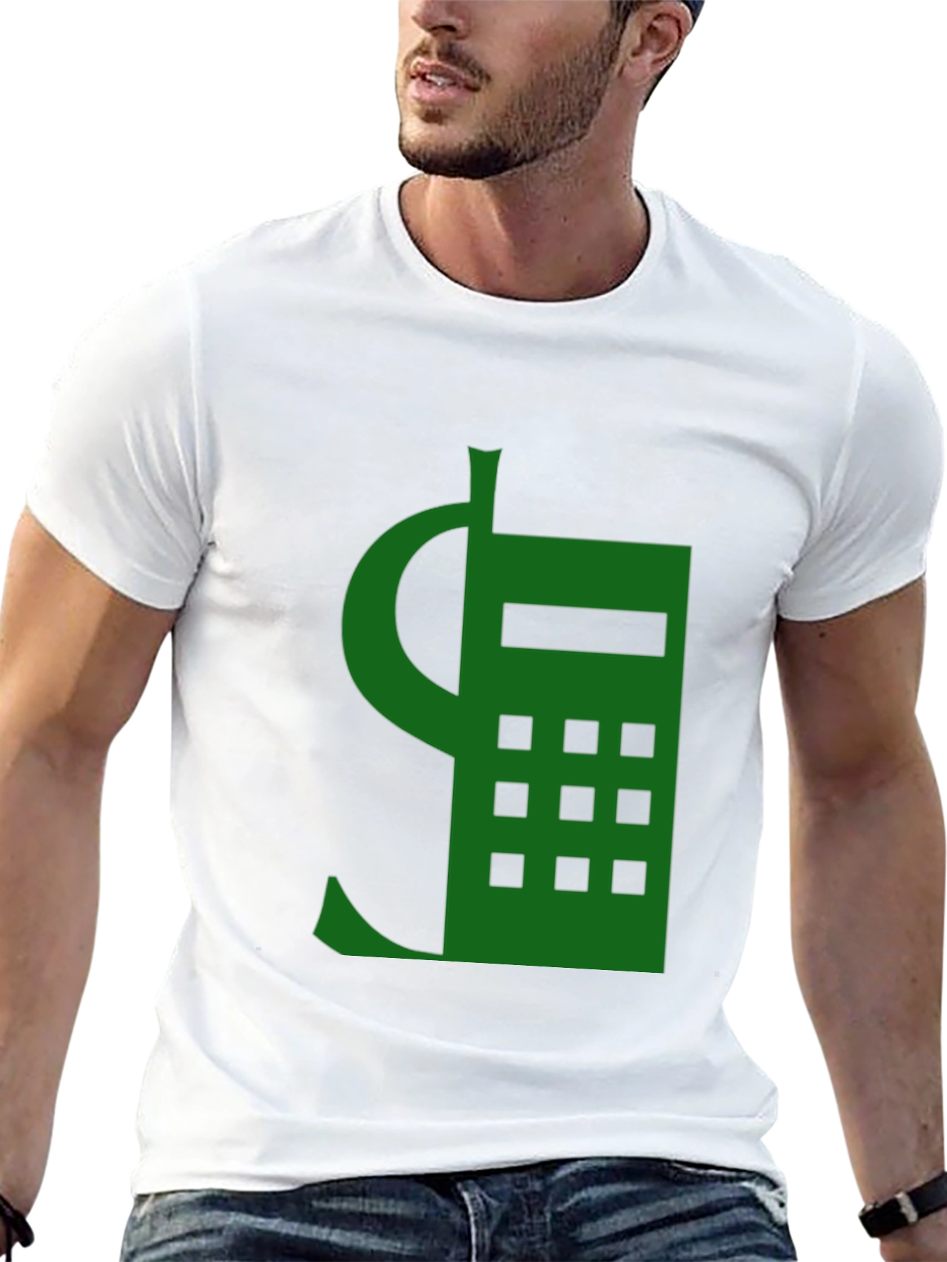 Retro Cell Phone Graphic Tee - Black