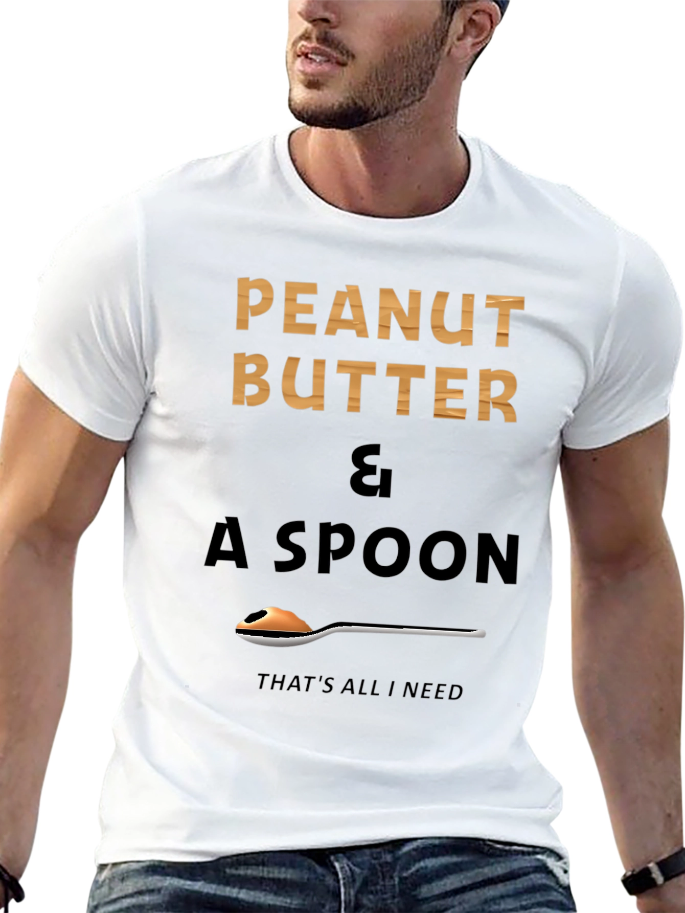 Peanut Butter & Spoon Graphic T-Shirt