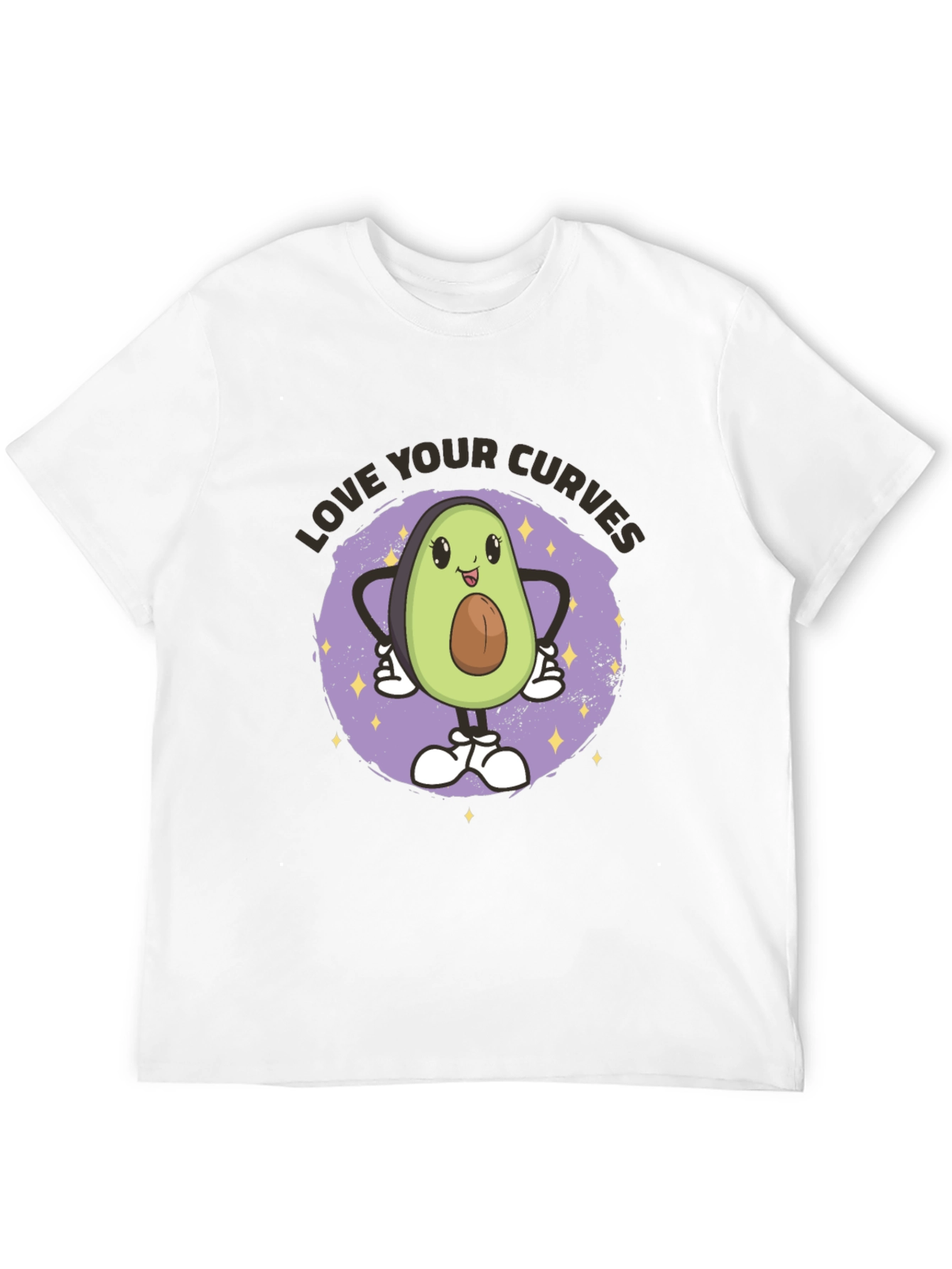 Love Your Curves Avocado Graphic T-Shirt